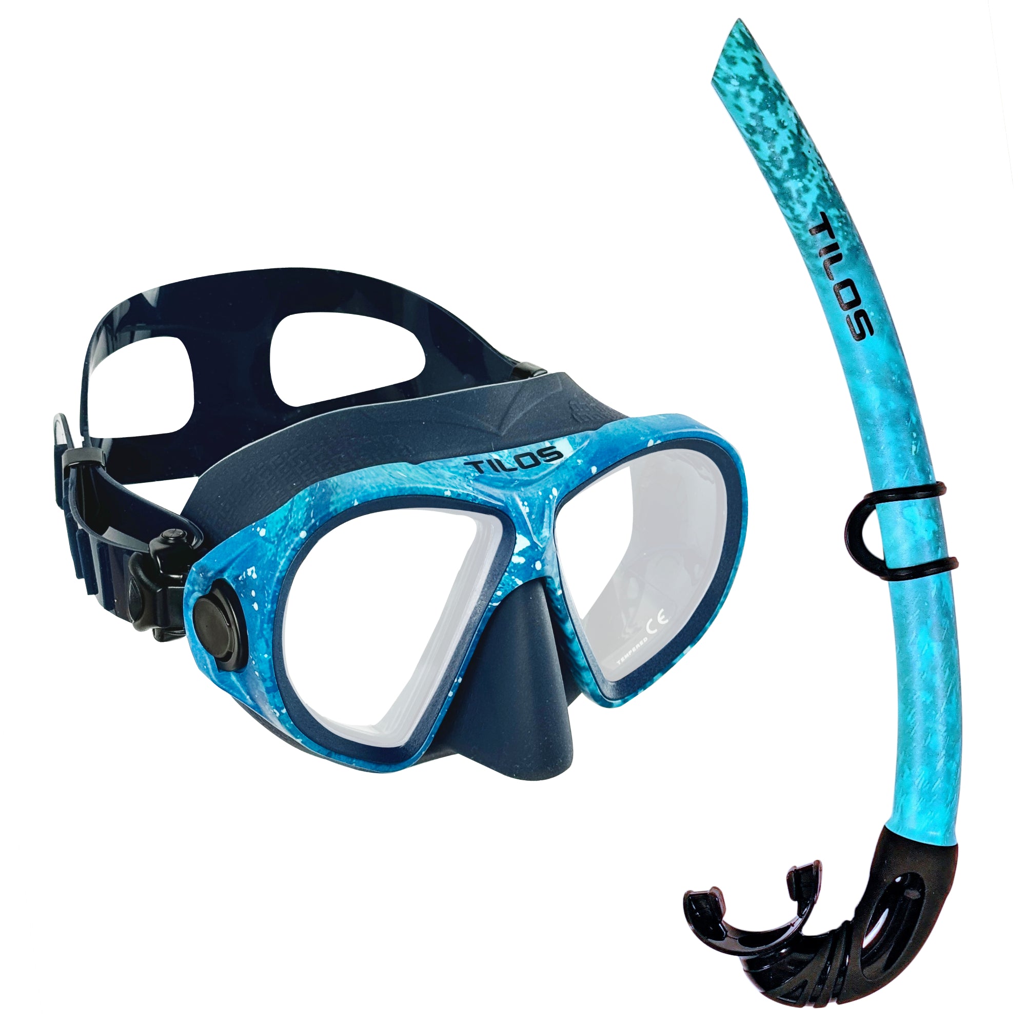 Tilos Aquastalk Mask and Spawn Snorkel Set — mask and snorkel set, alternate view