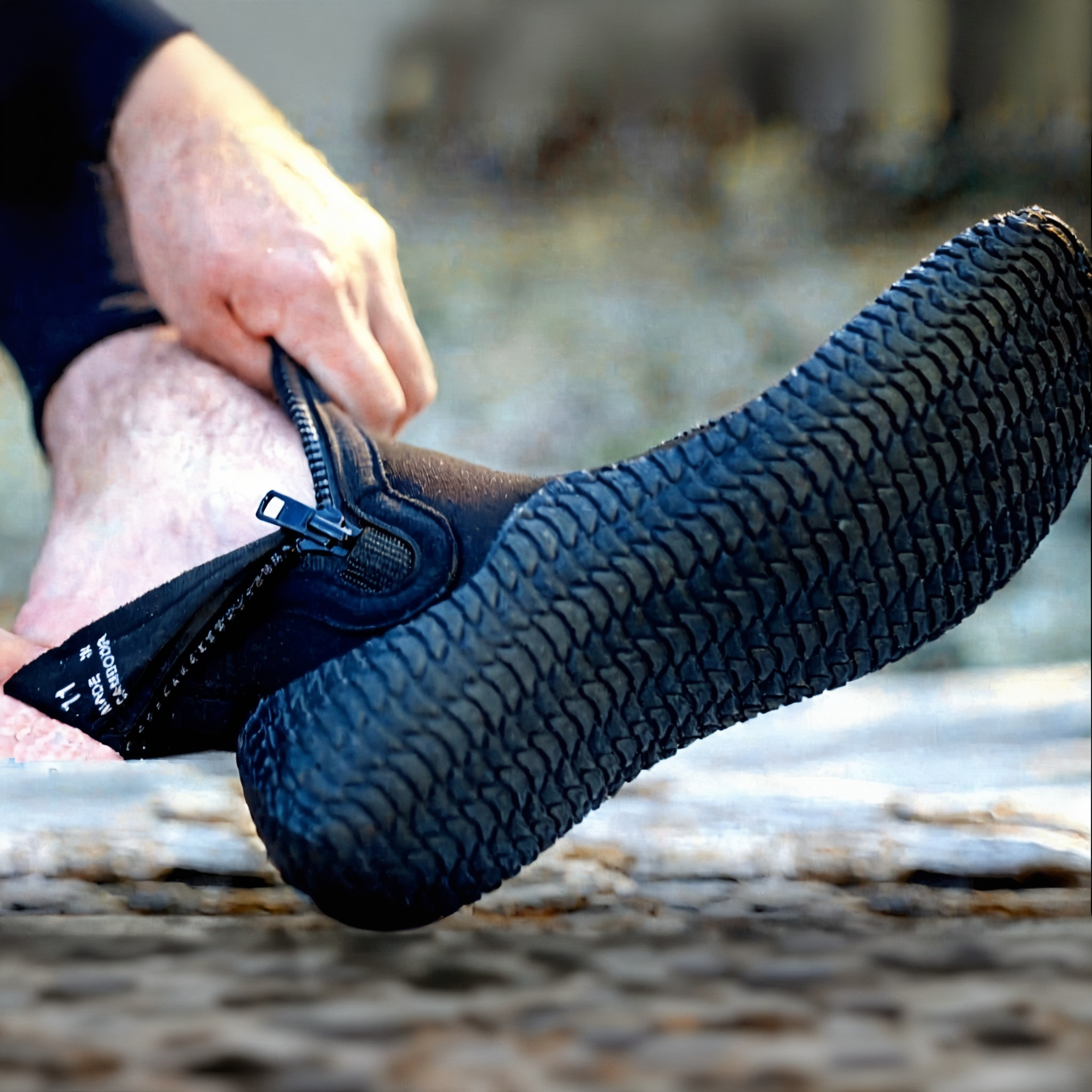 Tilos 5mm Titanium Zip Trufit Boot — side profile