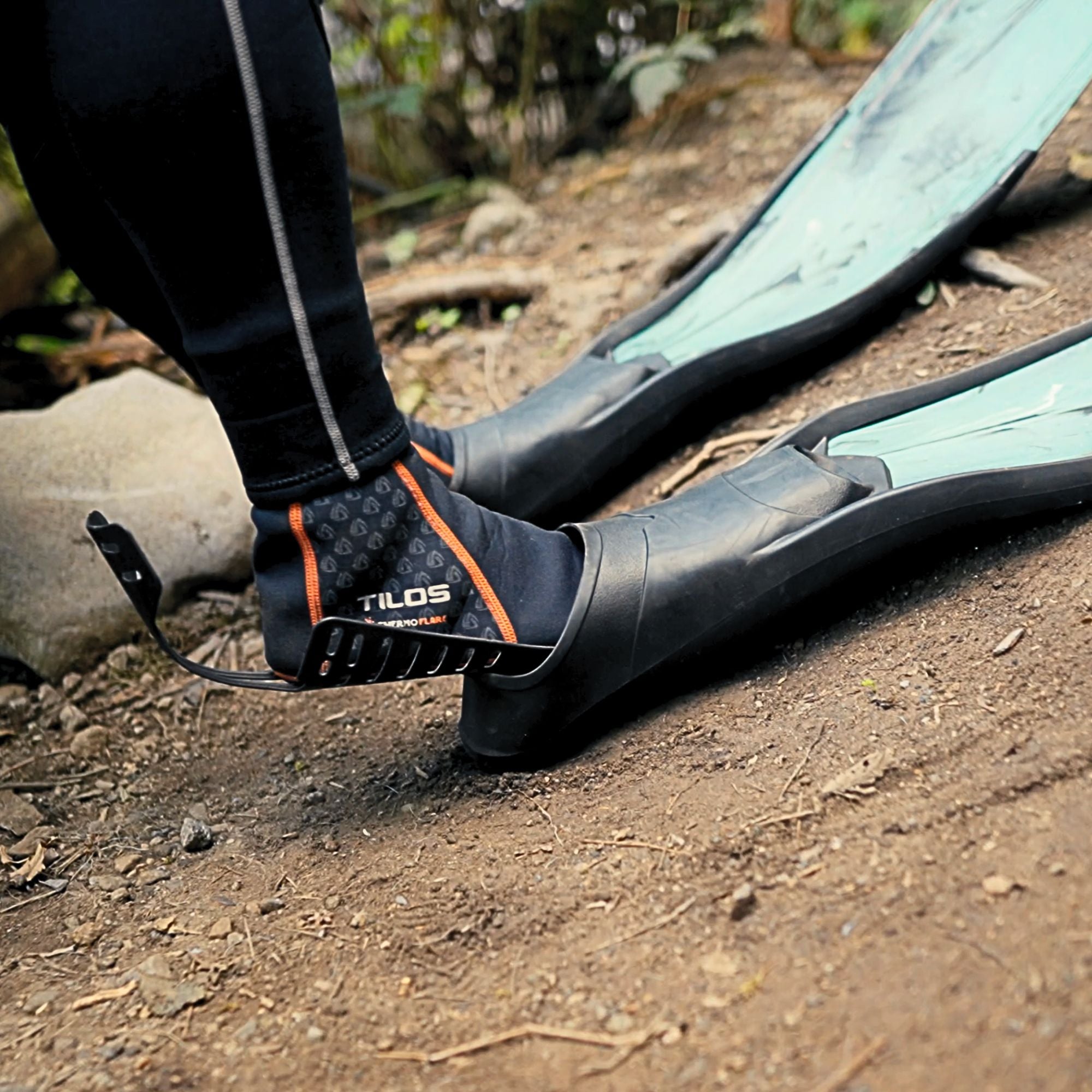 Tilos 1mm Thermoflare Socks — water sock showing neoprene upper and sole