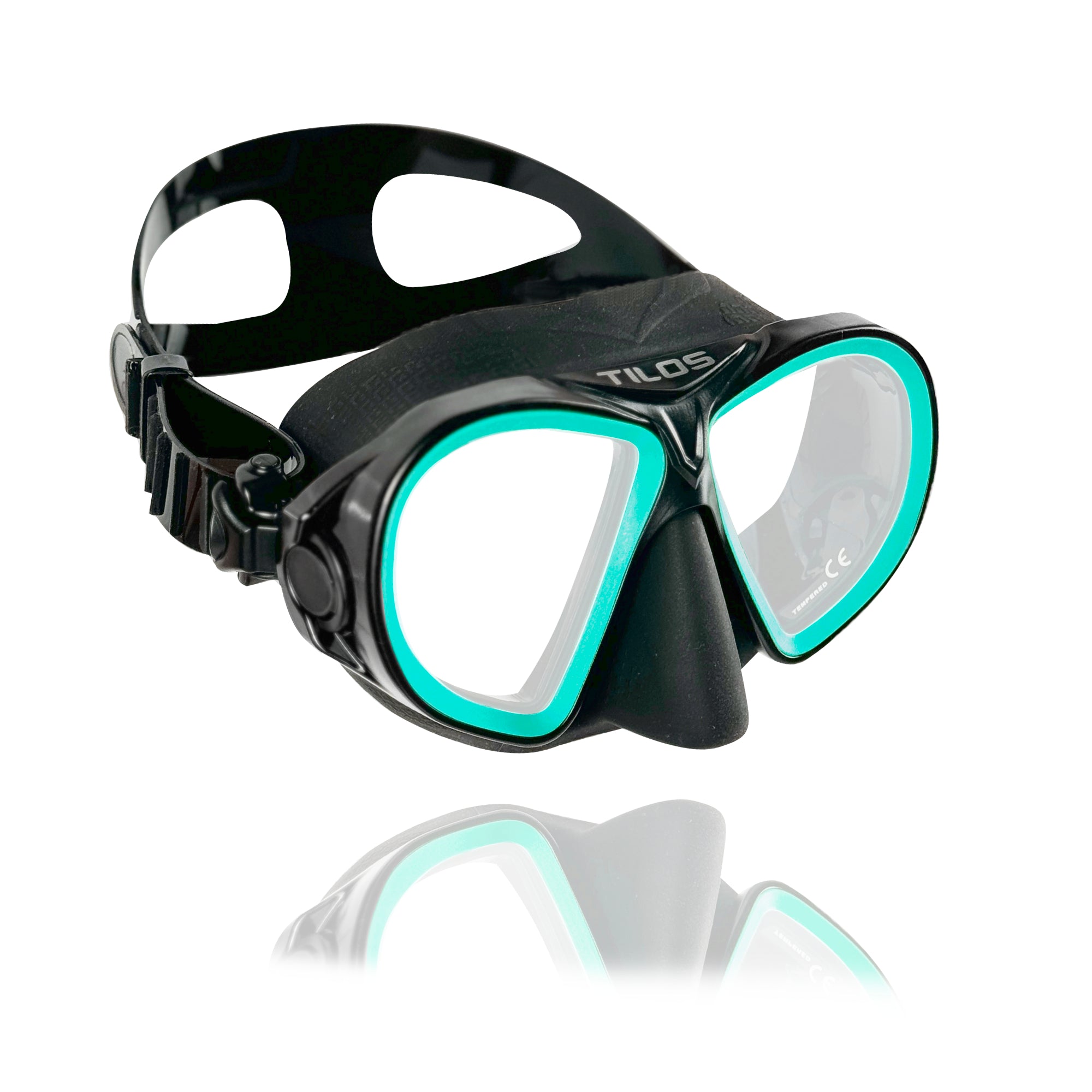 AquaStalk Dive Mask - Anti-Glare Low-Volume Snorkeling Mask with Ultra-Wide Vision & Quick-Release Buckles for Seamless Fr...