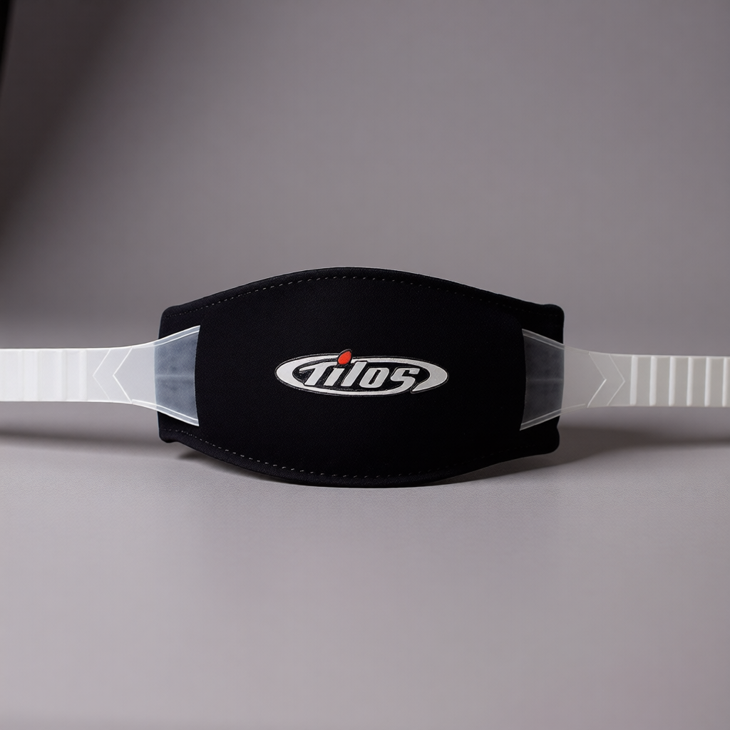 Tilos Neoprene Mask Strap Cover, Black — replacement mask strap