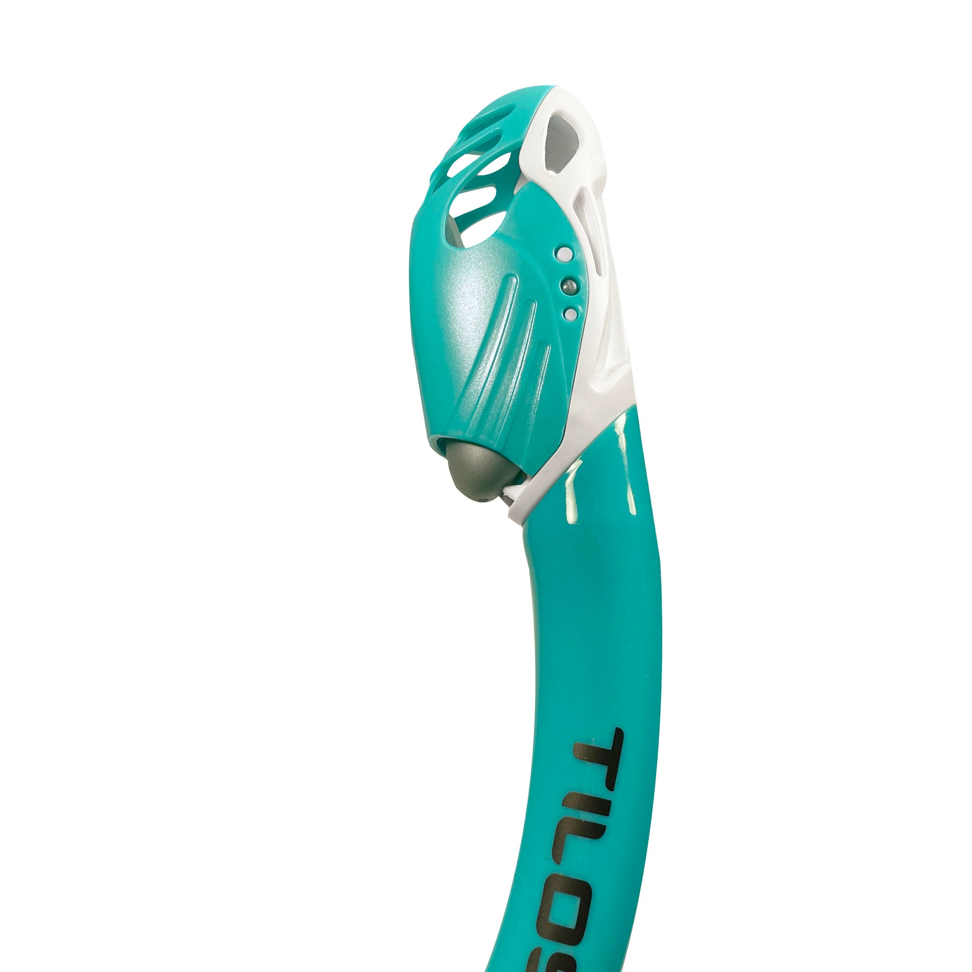 Tilos SOS Whistle Junior Dry Snorkel in white — kids snorkel with mouthpiece