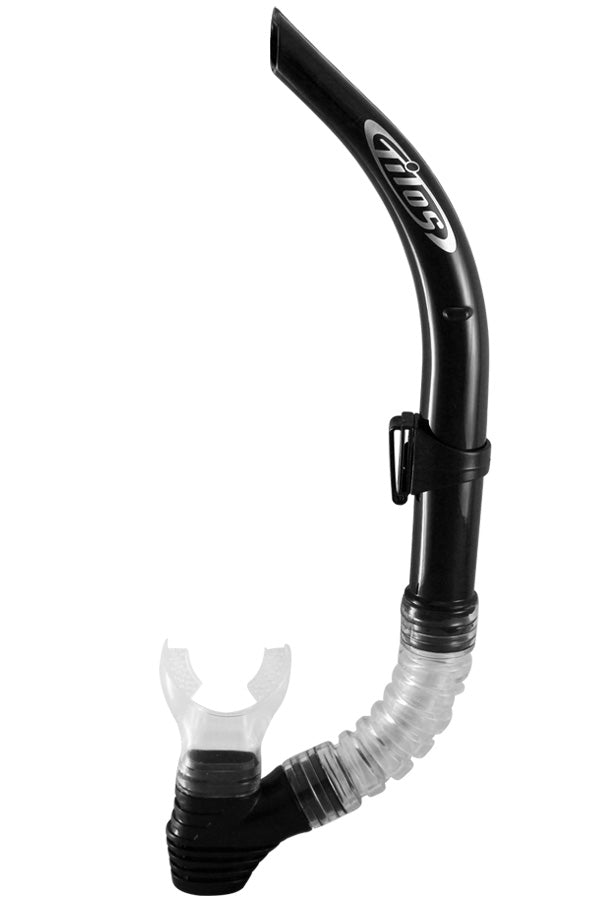 U-Pro II Snorkel - Classic Open Top Design with Flex Silicone Mouthpiece for Diving and Snorkeling — Tilos