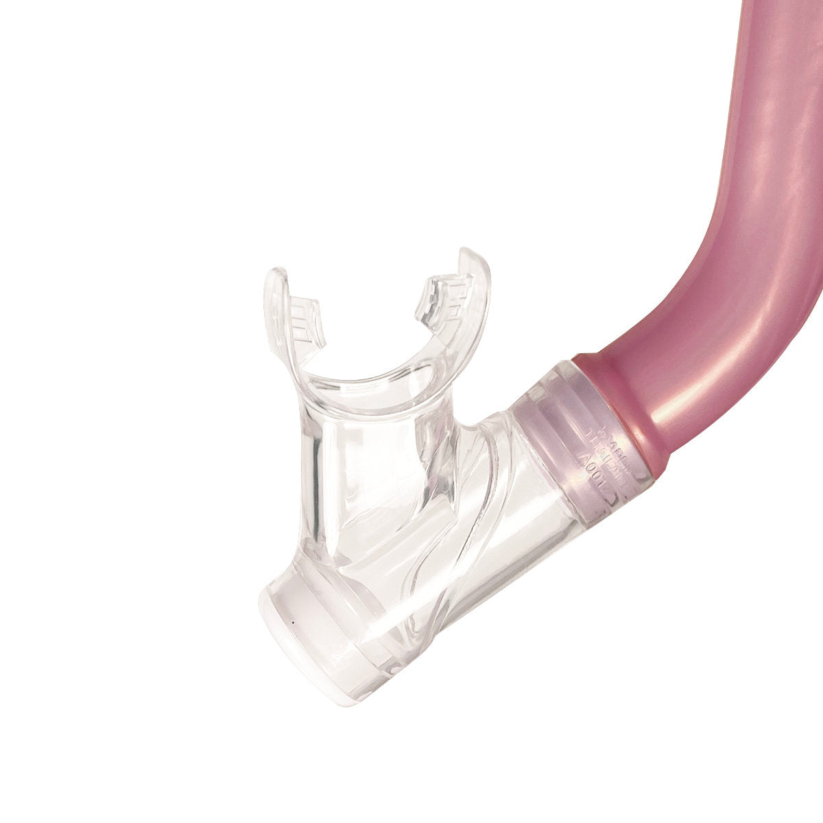 Tilos Oracle Dry Jr Snorkel in pink — kids snorkel with mouthpiece