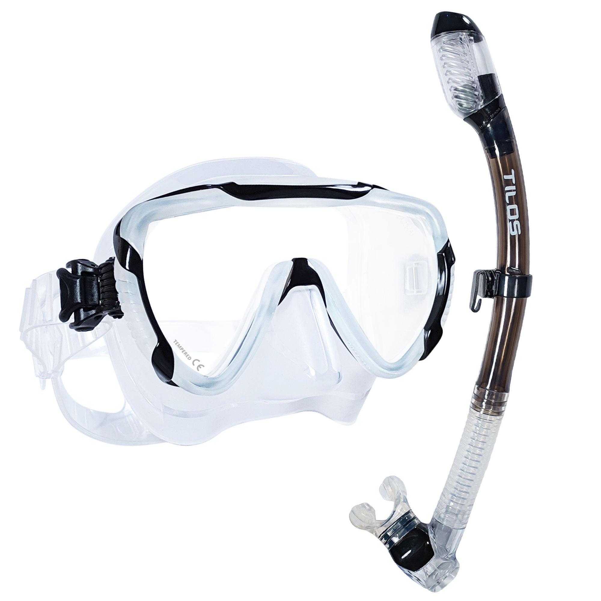 Morphi Mask with Diver Sleek Snorkel Combo Set — Tilos