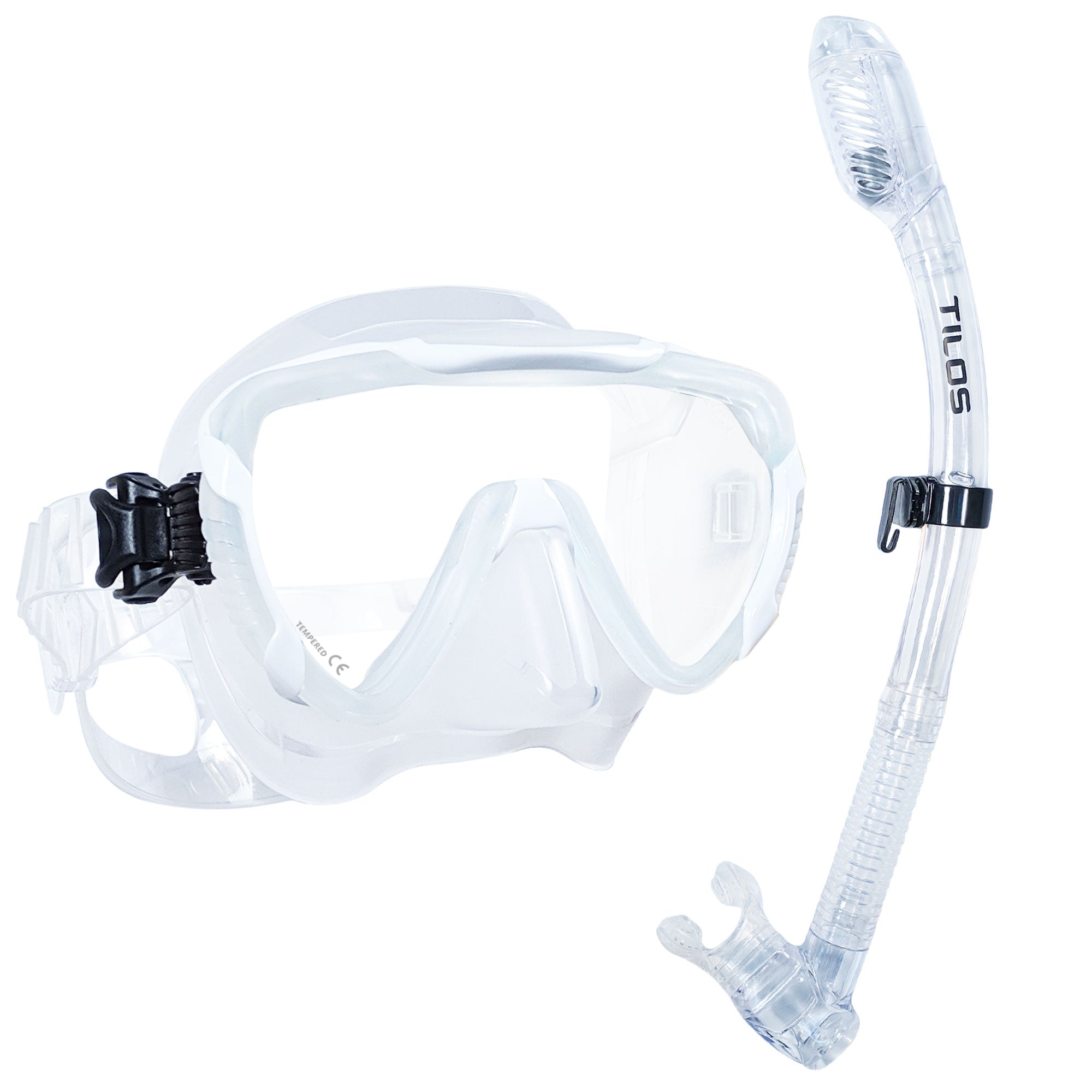 Tilos Morphi Mask with Diver Sleek Snorkel Combo Set