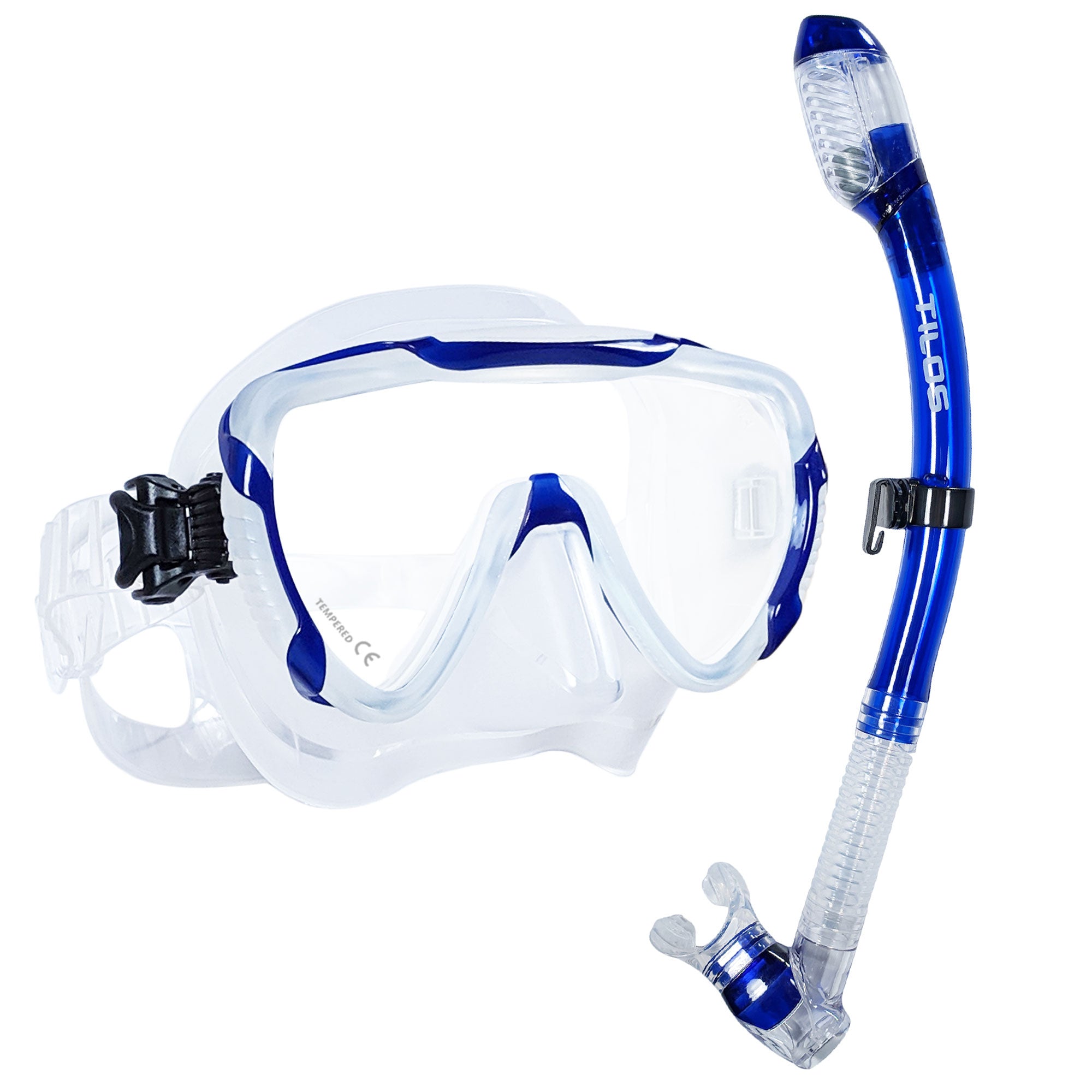 Tilos Morphi Mask with Diver Sleek Snorkel Combo Set
