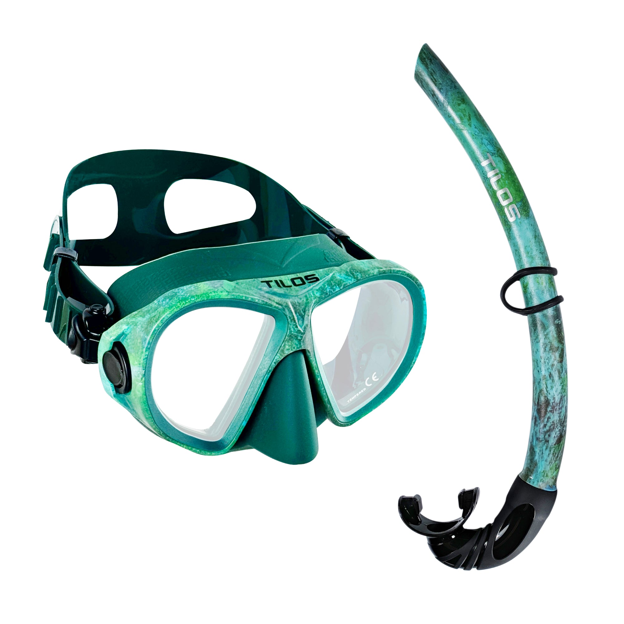 Tilos Aquastalk Mask and Spawn Snorkel Set — mask and snorkel set, alternate view