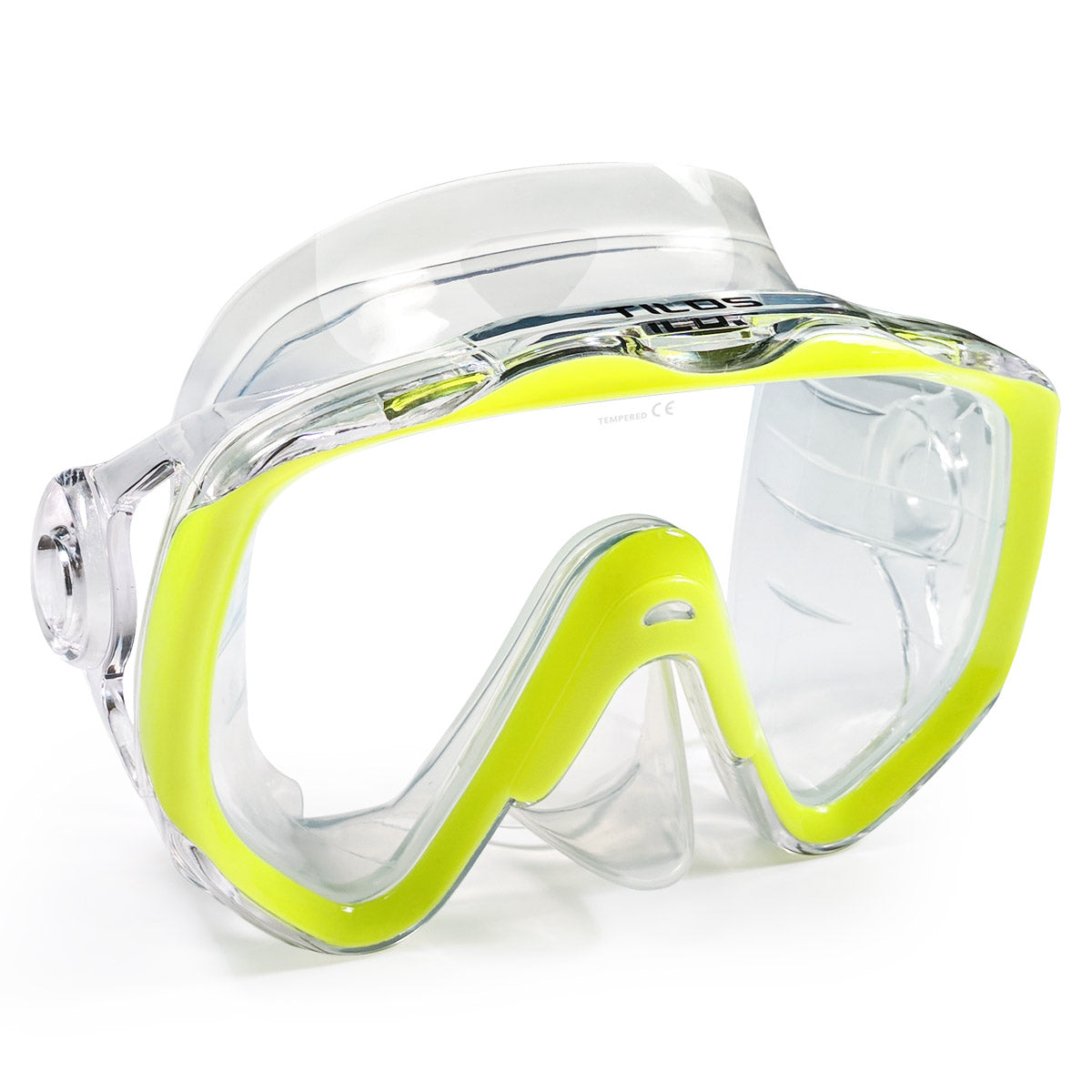 Diver wearing the Tilos Titanica Jr. Mask underwater