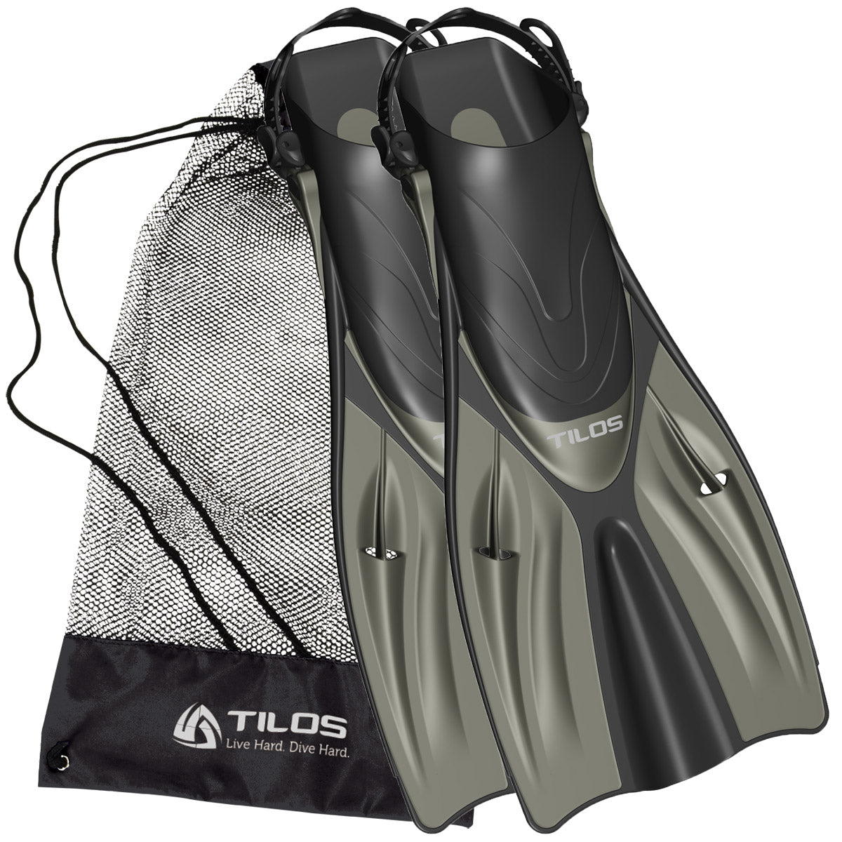 Diver carrying Tilos Getaway Wide Toe Box Snorkeling Fins fins out of the water