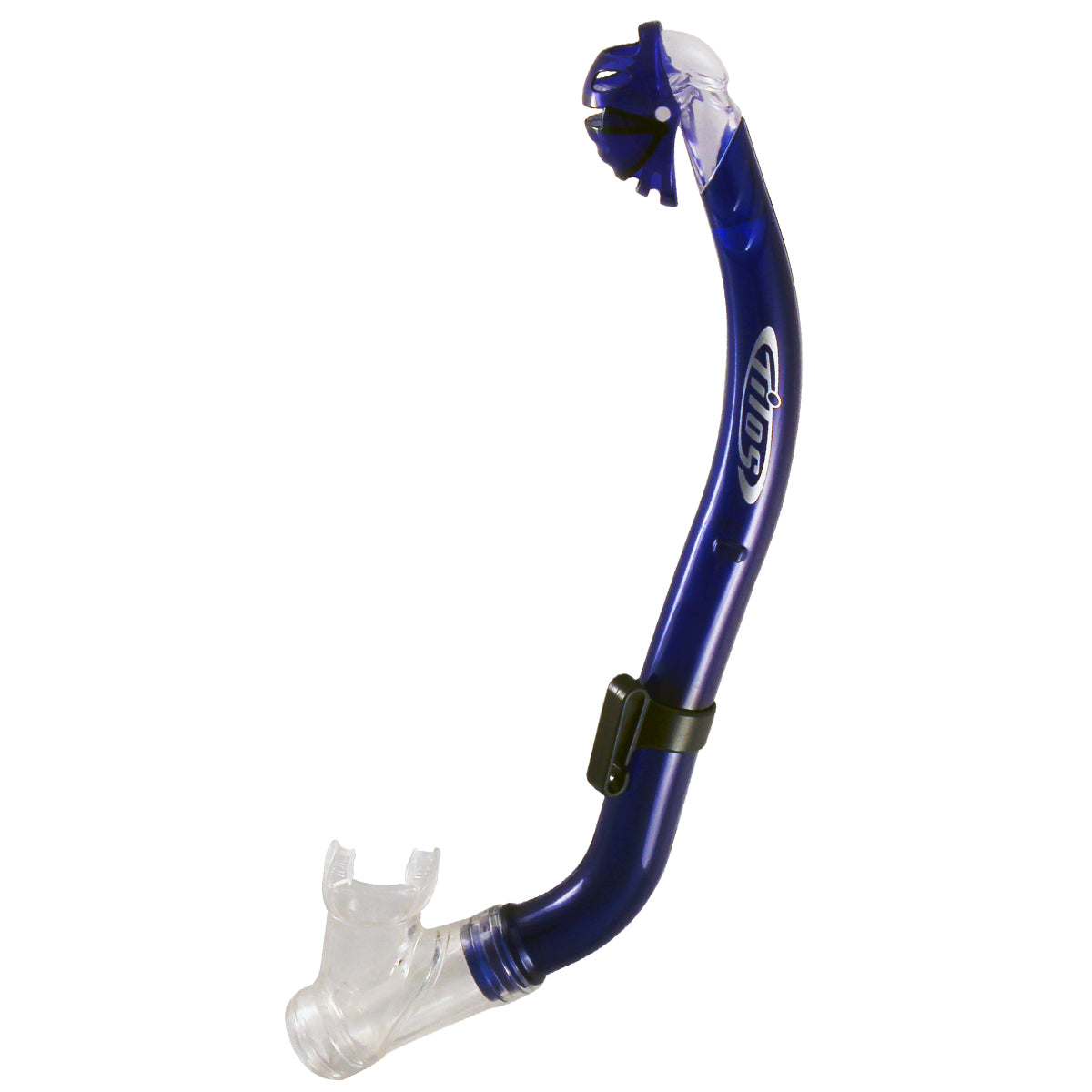 Tilos Oracle Dry Jr Snorkel in teal blue — kids snorkel with mouthpiece