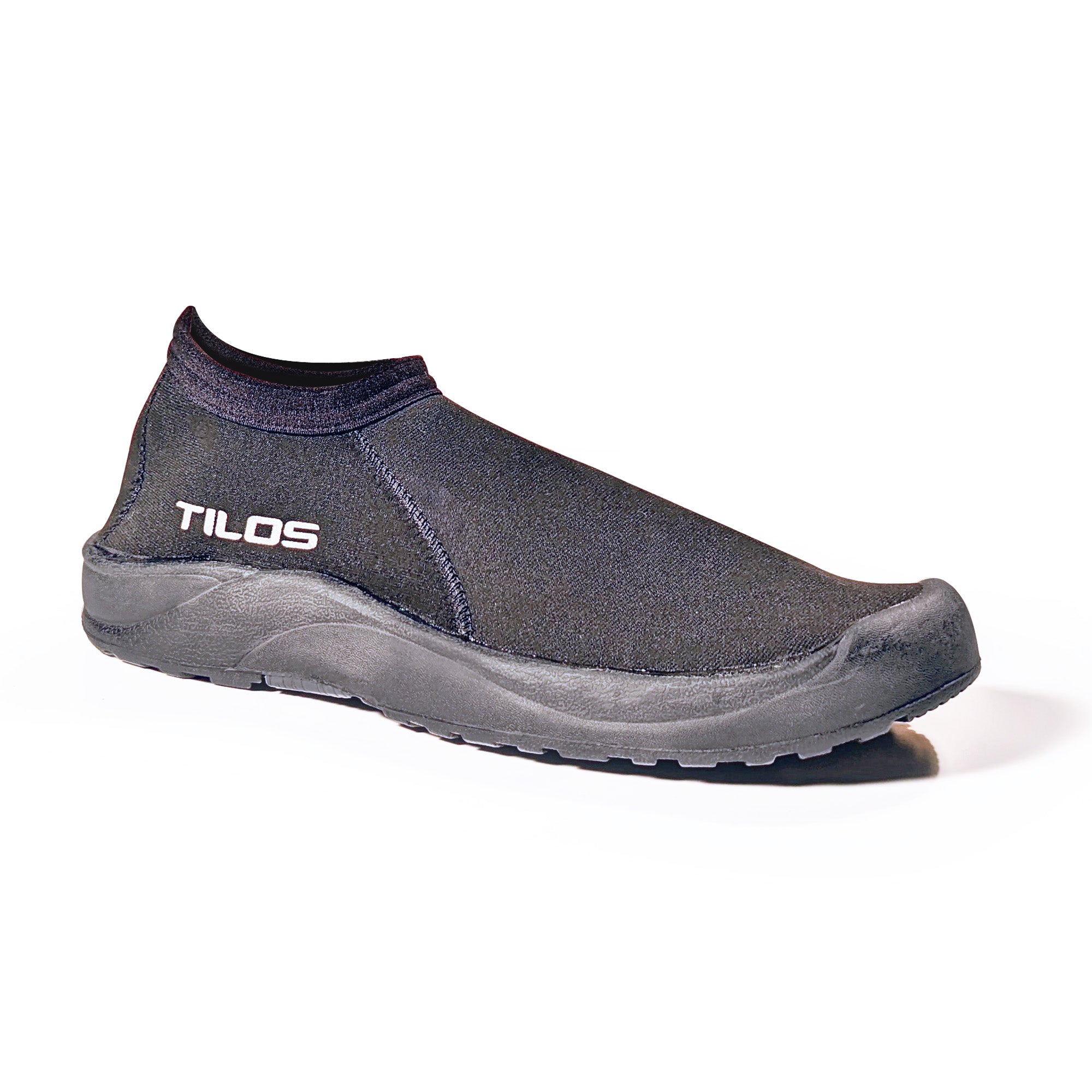 Tilos 3mm Low Cut Molded Vulcanized Sole Beach Boot — dive boot showing neoprene upper and rubber sole
