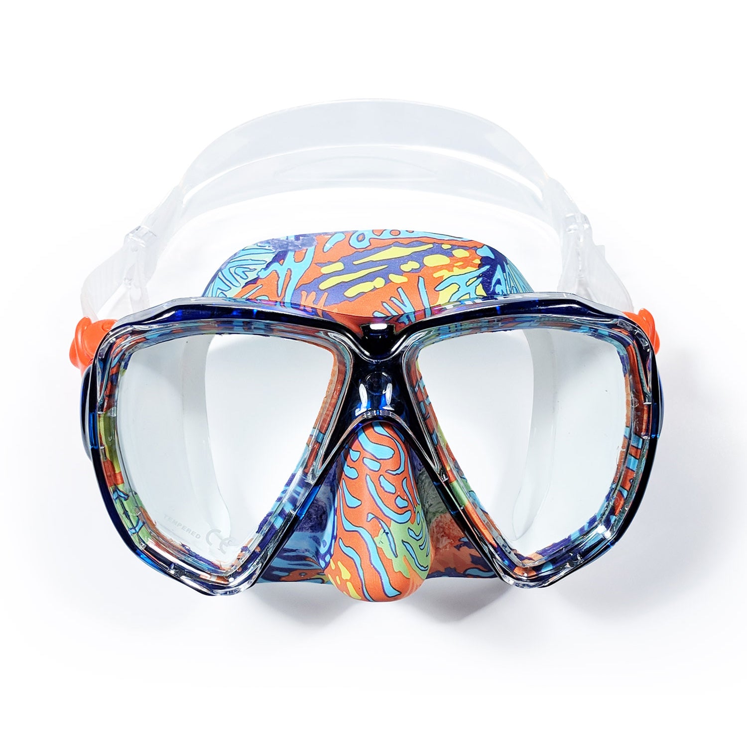 Tilos Cyclops II Kids Double Lens Mask — kids dive mask front view