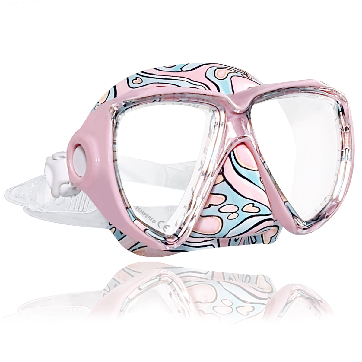 Tilos Cyclops II Kids Double Lens Mask — kids dive mask front view