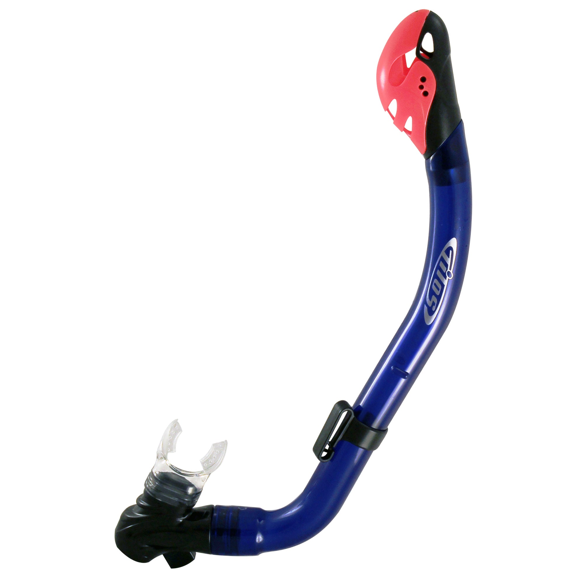 Tilos SOS Whistle Junior Semi-Dry in teal blue — kids snorkel with mouthpiece