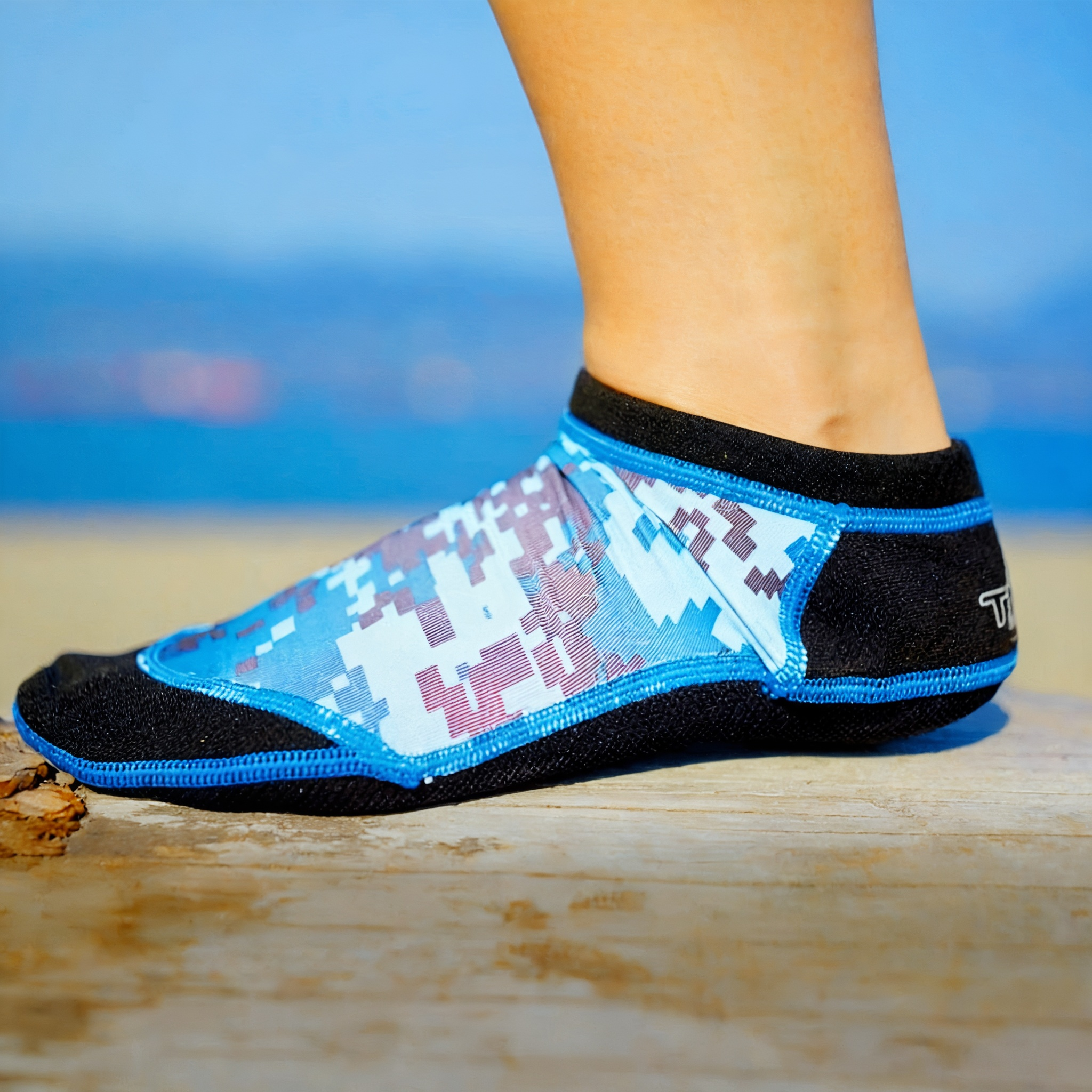 Tilos 2.5mm Low Cut Sport Skin Socks — water sock showing neoprene upper and sole