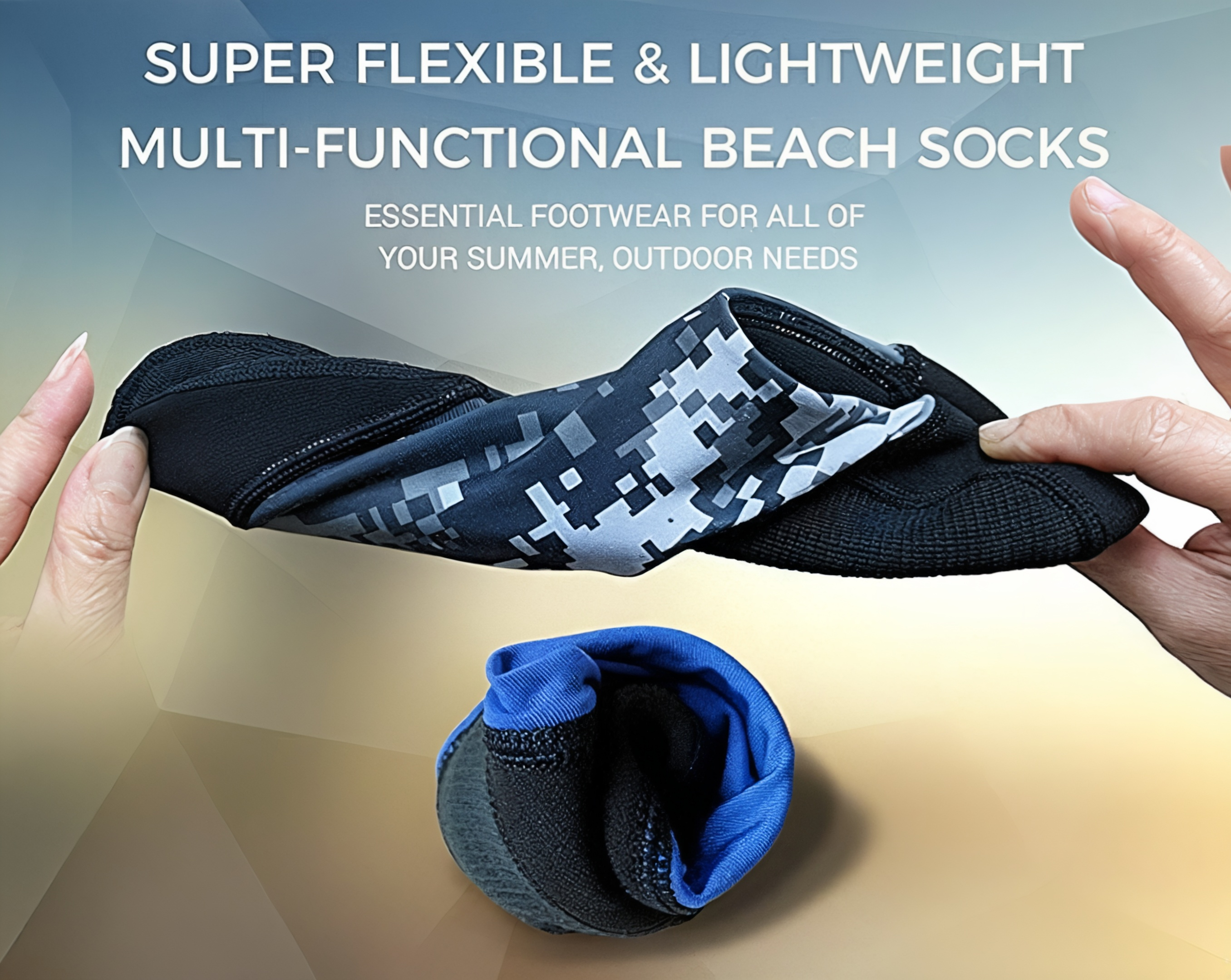 Tilos 2.5mm Low Cut Sport Skin Socks — water sock showing neoprene upper and sole