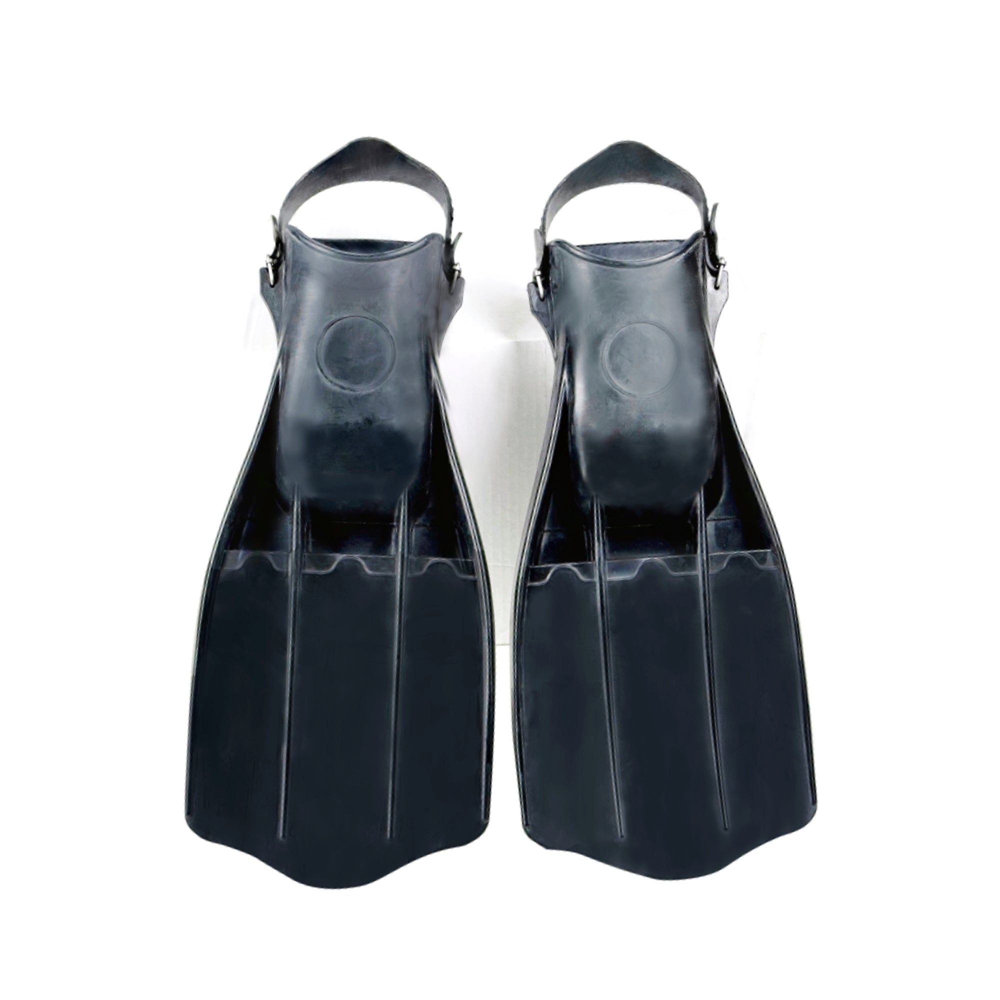 Tilos Classic Rubber Open Heel Fin — side view showing blade profile