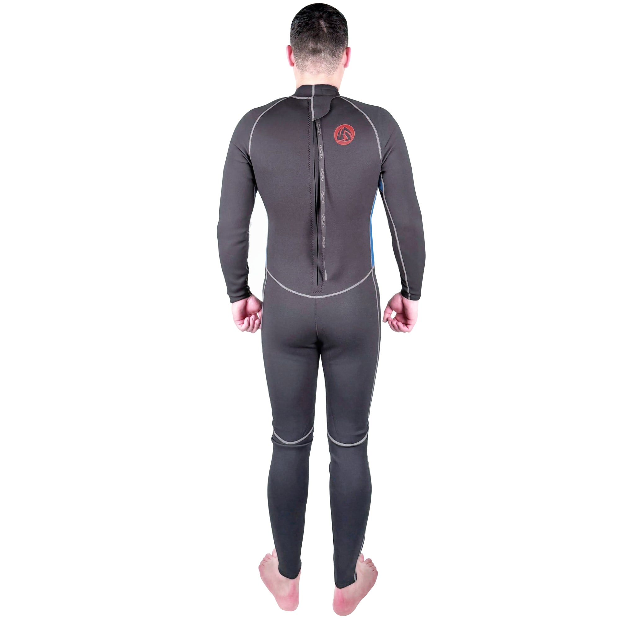 Man wearing the Tilos 3/2mm Tatex Kneepad Jumpsuit