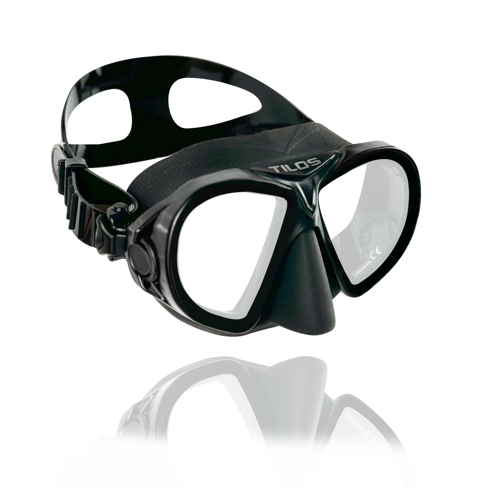 AquaStalk Dive Mask - Anti-Glare Low-Volume Snorkeling Mask with Ultra-Wide Vision & Quick-Release Buckles for Seamless Fr...