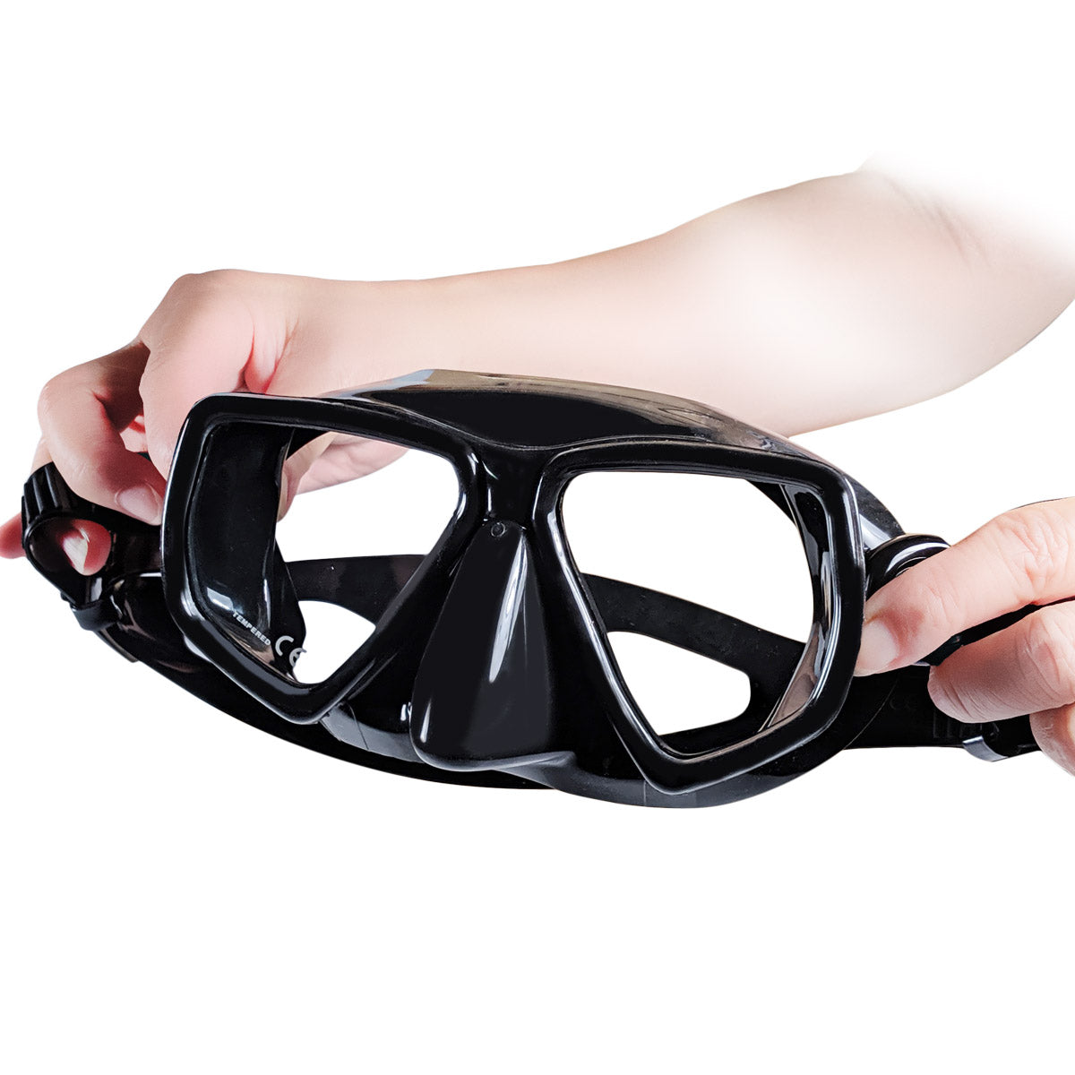 Tilos Frameless Flex Mask & Spiral Snorkel Combo — mask and snorkel set, alternate view