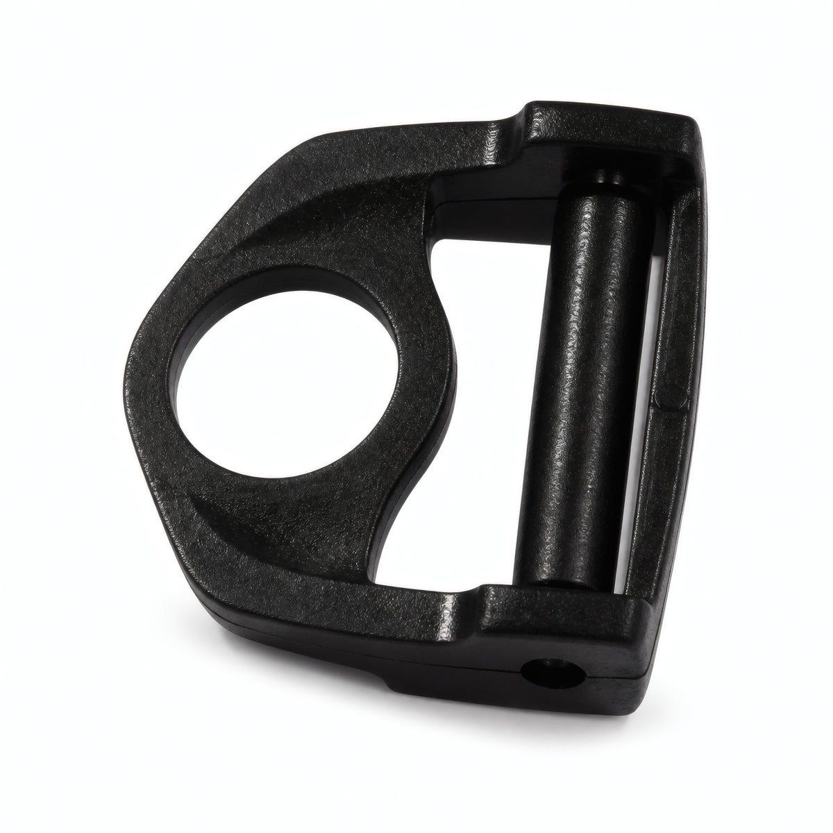 Tilos mask buckle replacement part D in black, studio view
