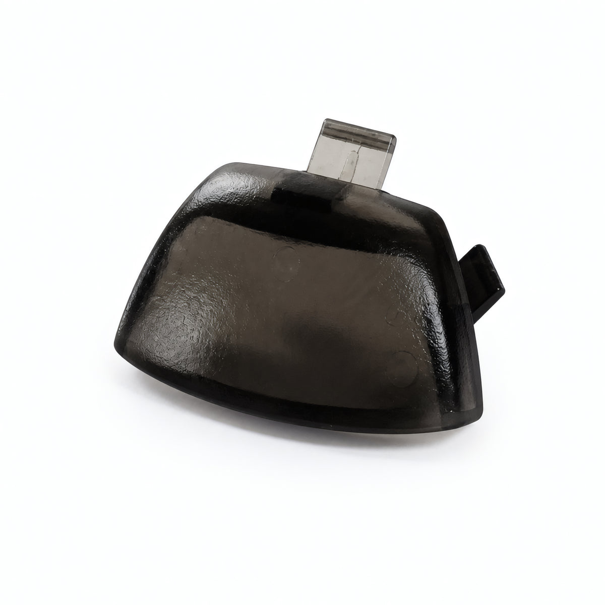 Tilos mask buckle replacement part F2 in black, studio view