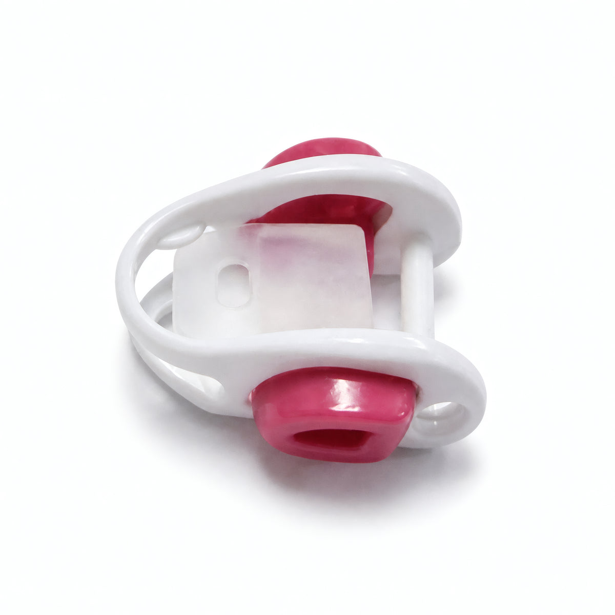 Pink Tilos MA-F5+C1 assembled mask buckle replacement, studio view