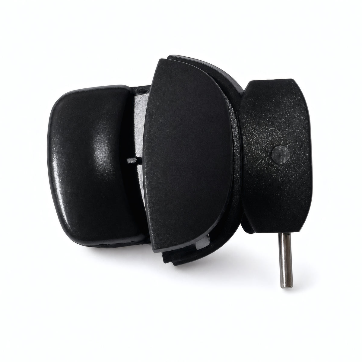 Tilos M230 replacement mask buckle in black, studio view
