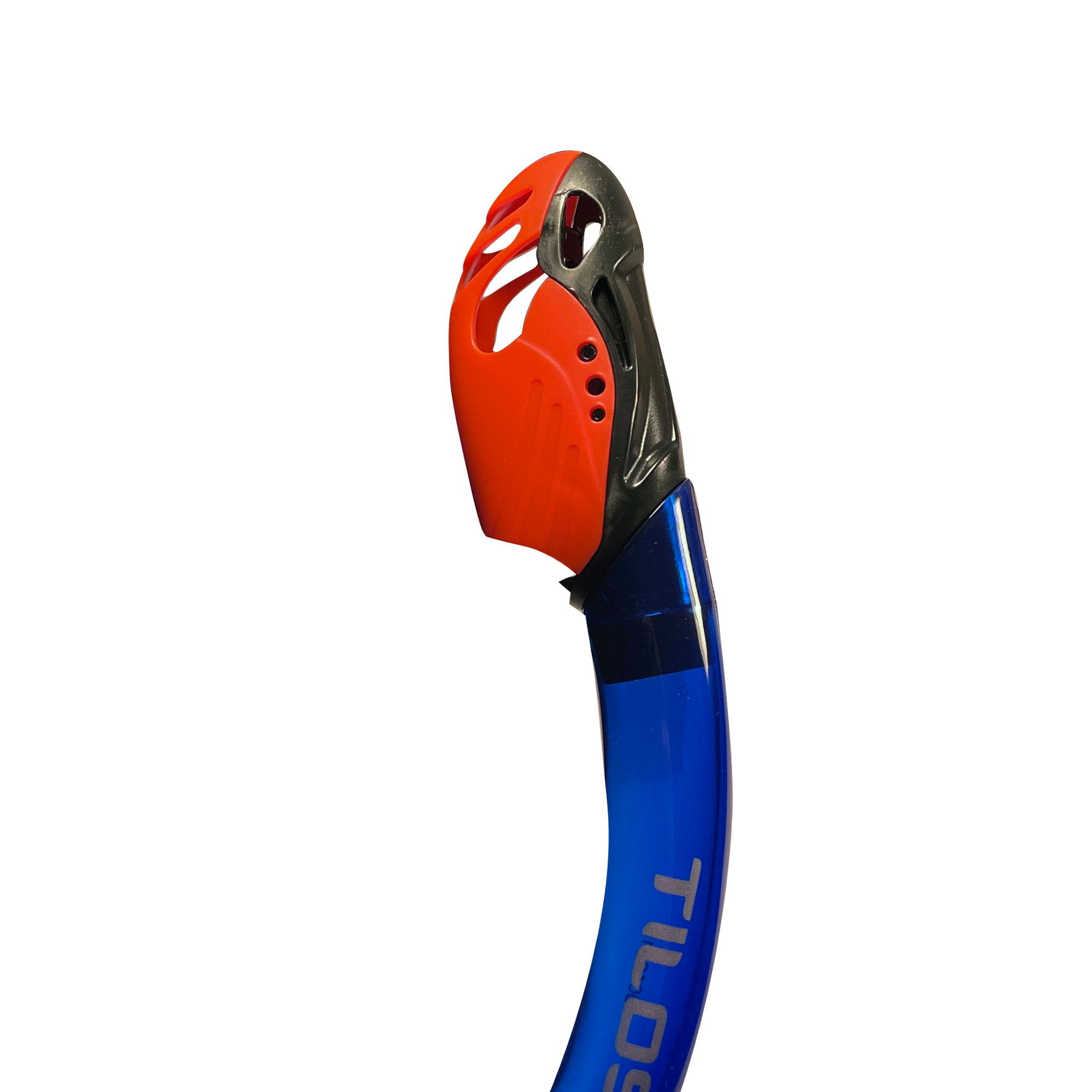 Tilos SOS Whistle Junior Semi-Dry in blue — kids snorkel with mouthpiece