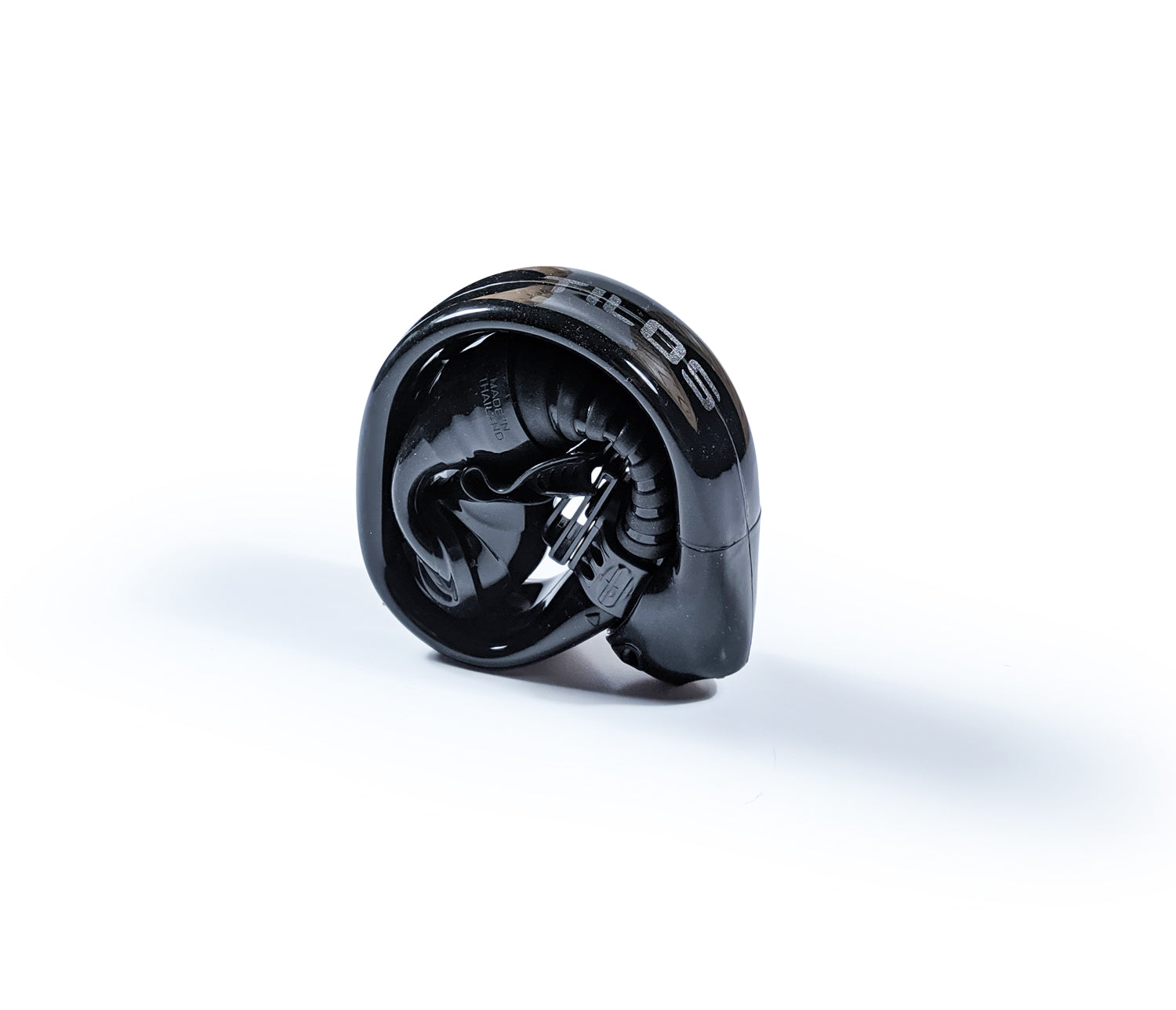 Tilos Frameless Flex Mask & Spiral Snorkel Combo in black — mask and snorkel set, alternate view
