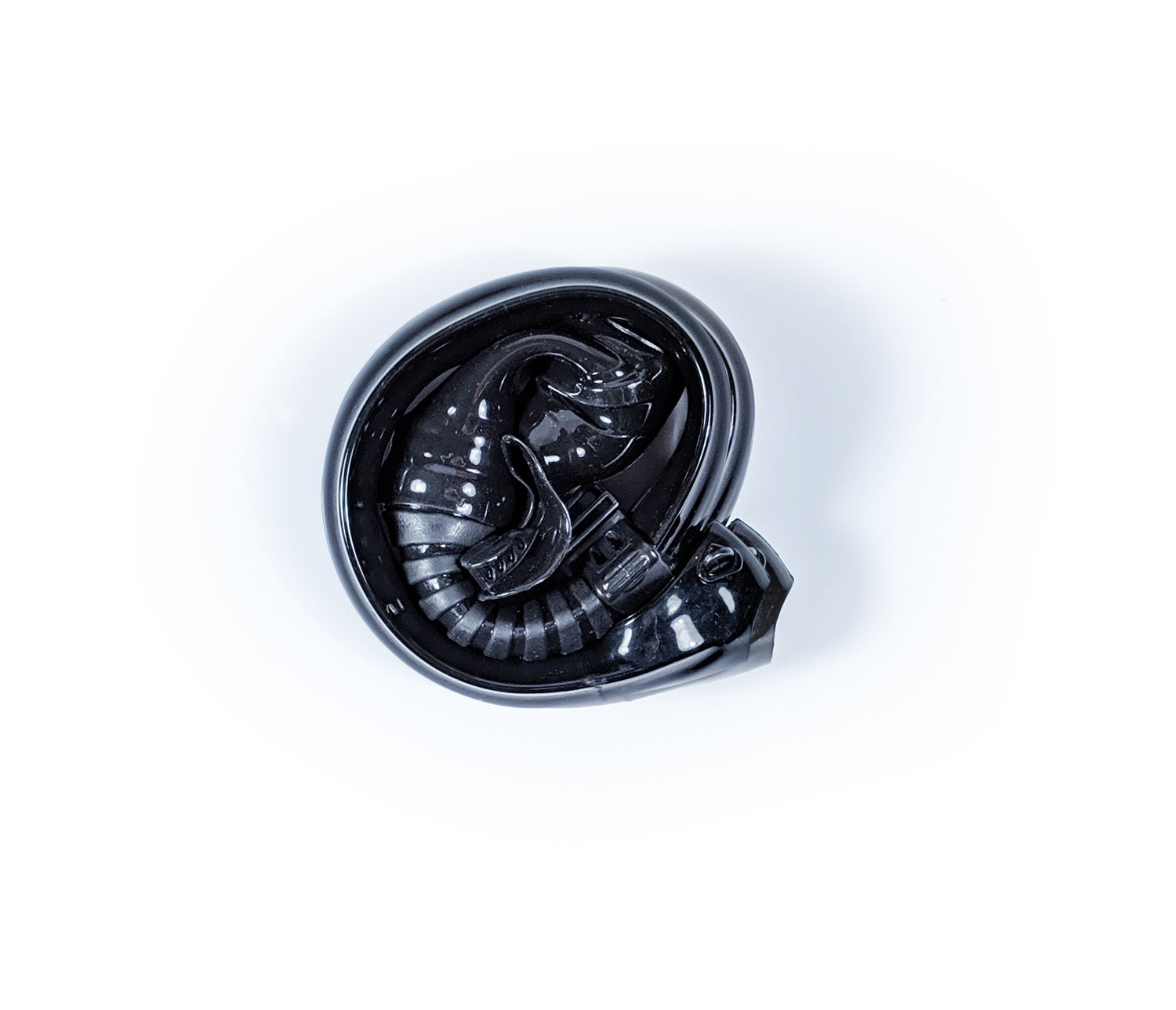 Diver using the Tilos Spiral Foldable Backup Snorkel