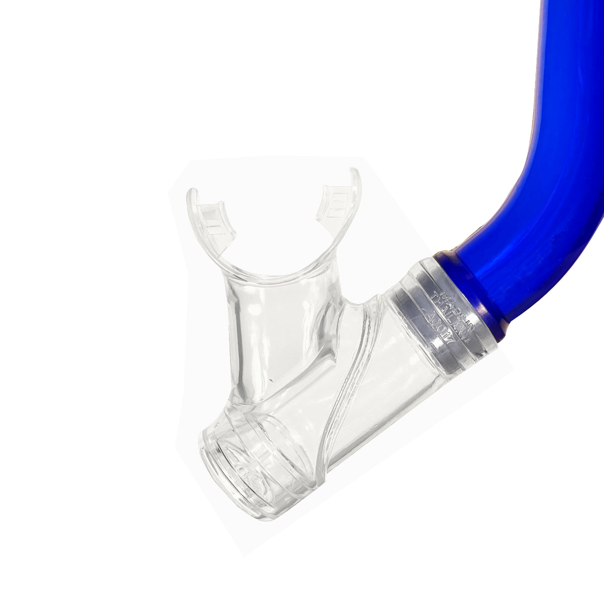Tilos Oracle Dry Jr Snorkel in teal blue — kids snorkel with mouthpiece