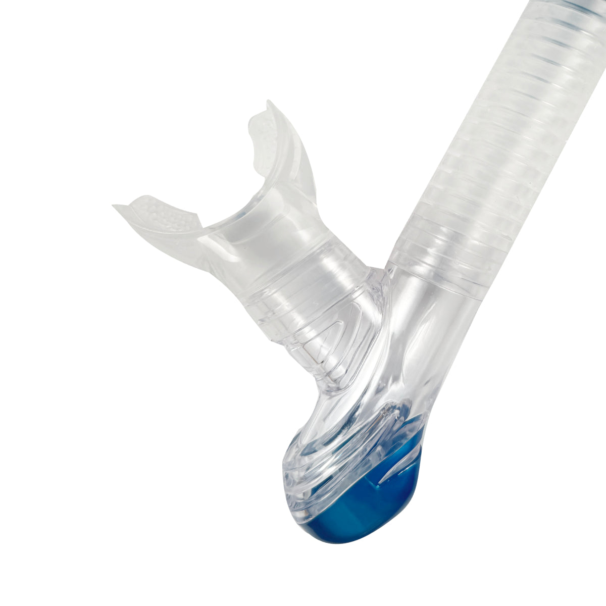 Snorkeler using the Tilos Ari Dry Snorkel at the surface
