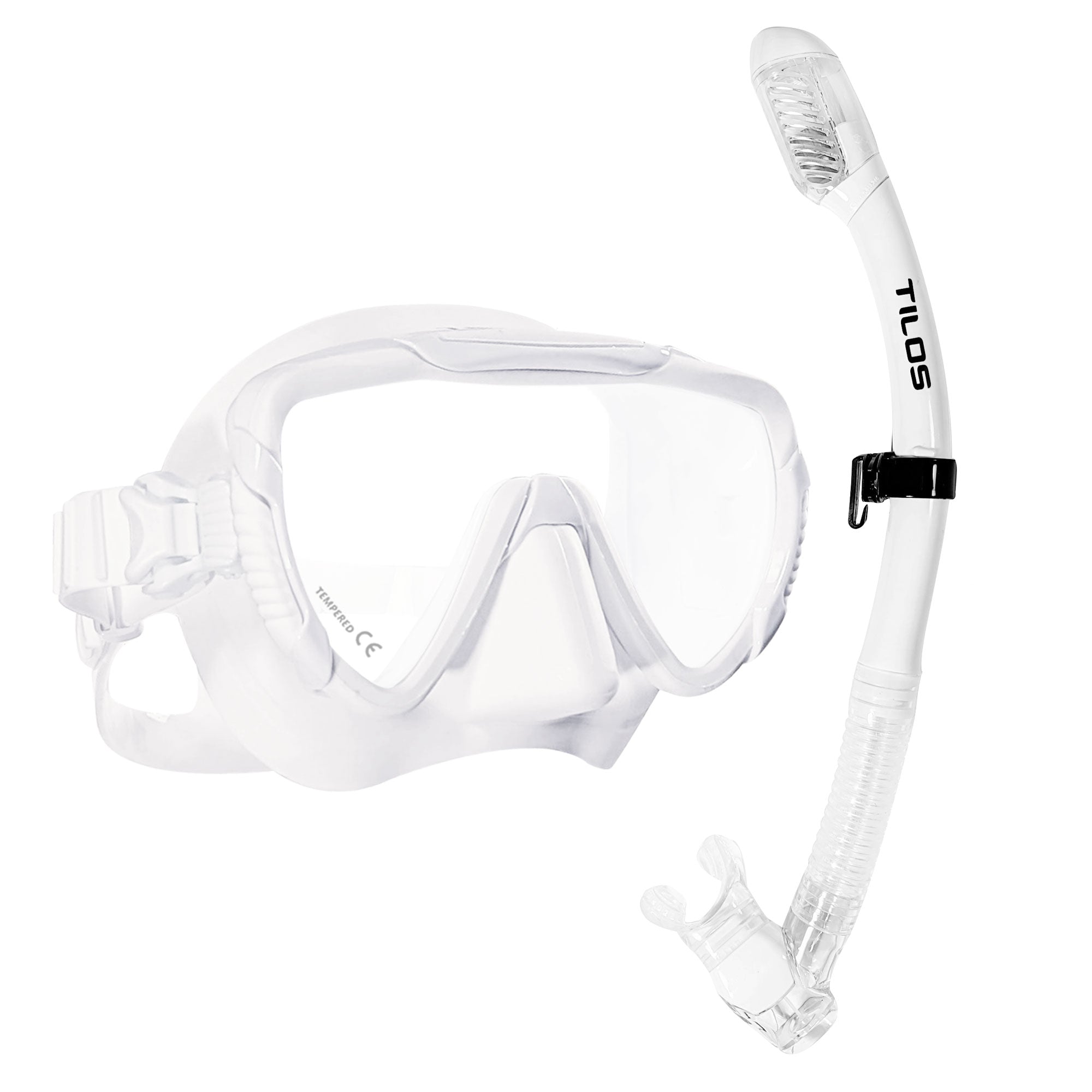 Morphi Mask with Diver Sleek Snorkel Combo Set — Tilos