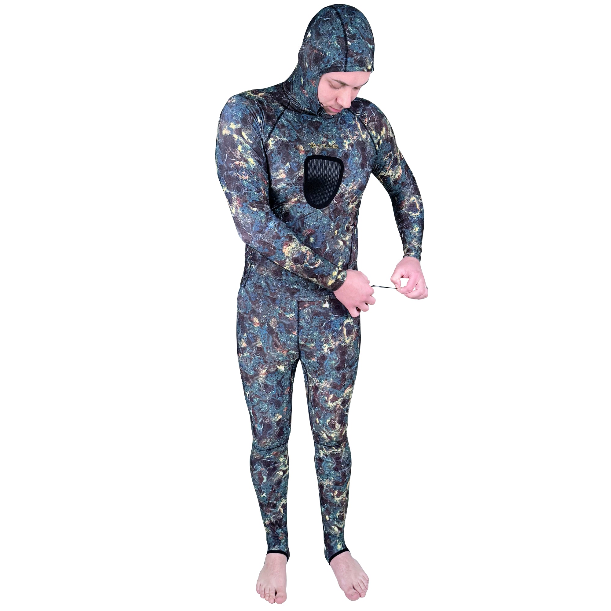 Tilos Spearfishing Chestpad Shirt — full UPF sun protection suit