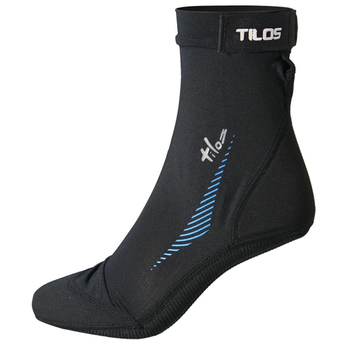 Tilos 2.5mm Sport Skin Sock in black — water sock showing neoprene upper and sole