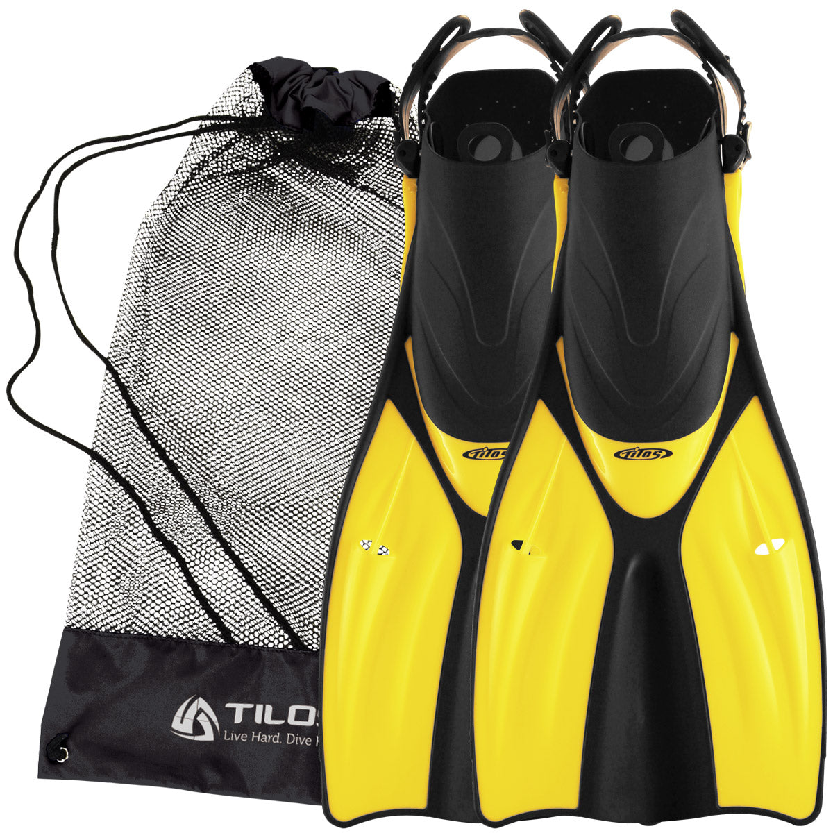 Diver carrying Tilos Getaway Wide Toe Box Snorkeling Fins fins out of the water