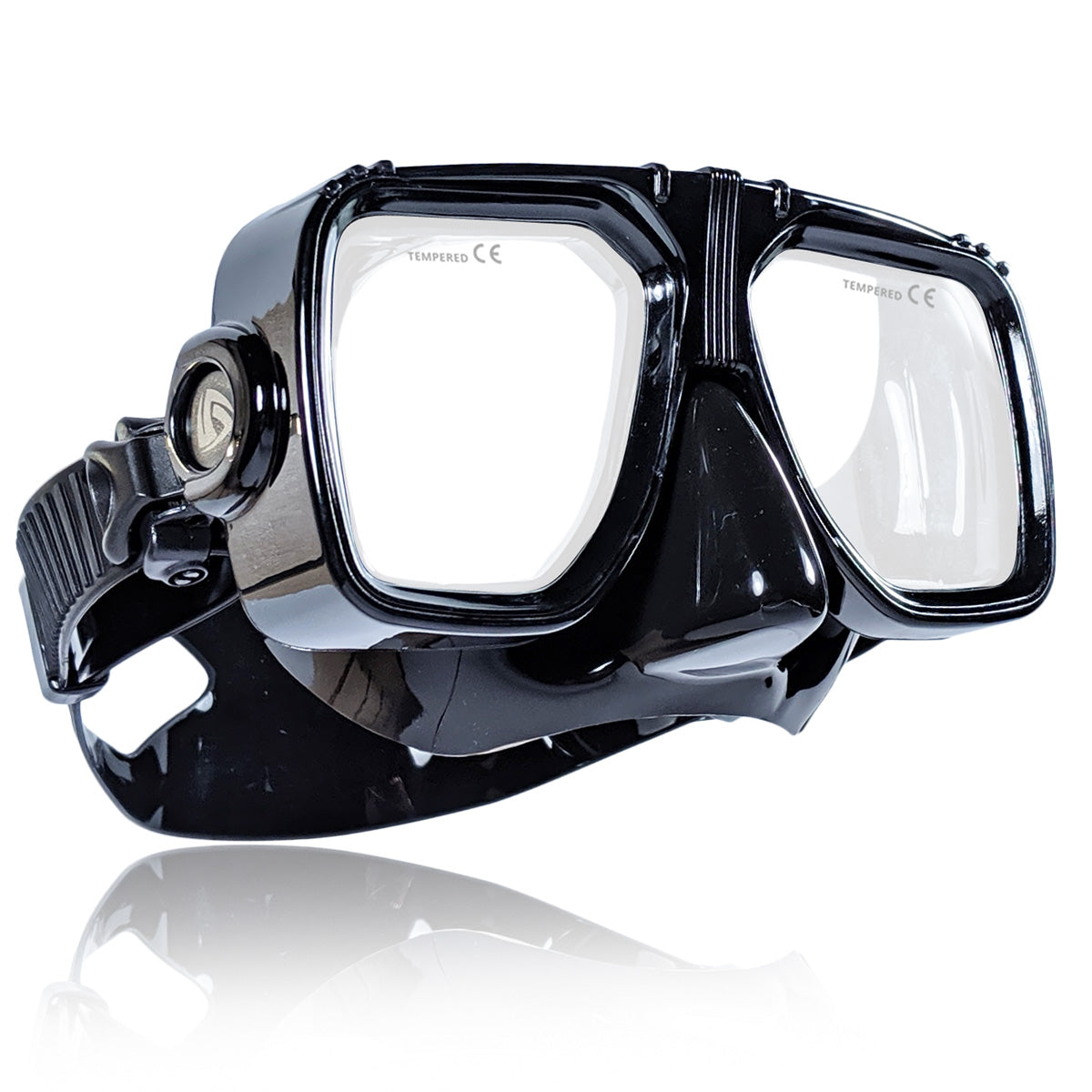 Diver wearing the Tilos Universal Dive Mask underwater