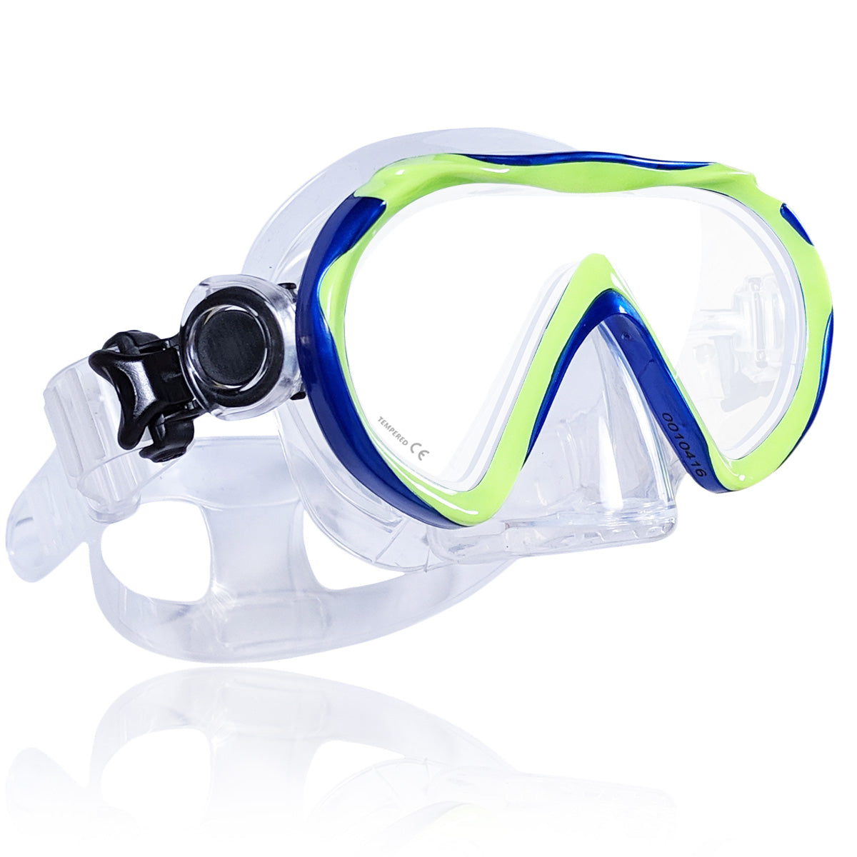 Tilos Cosmos Jr. Single Lens in yellow — front view showing lens and silicone skirt