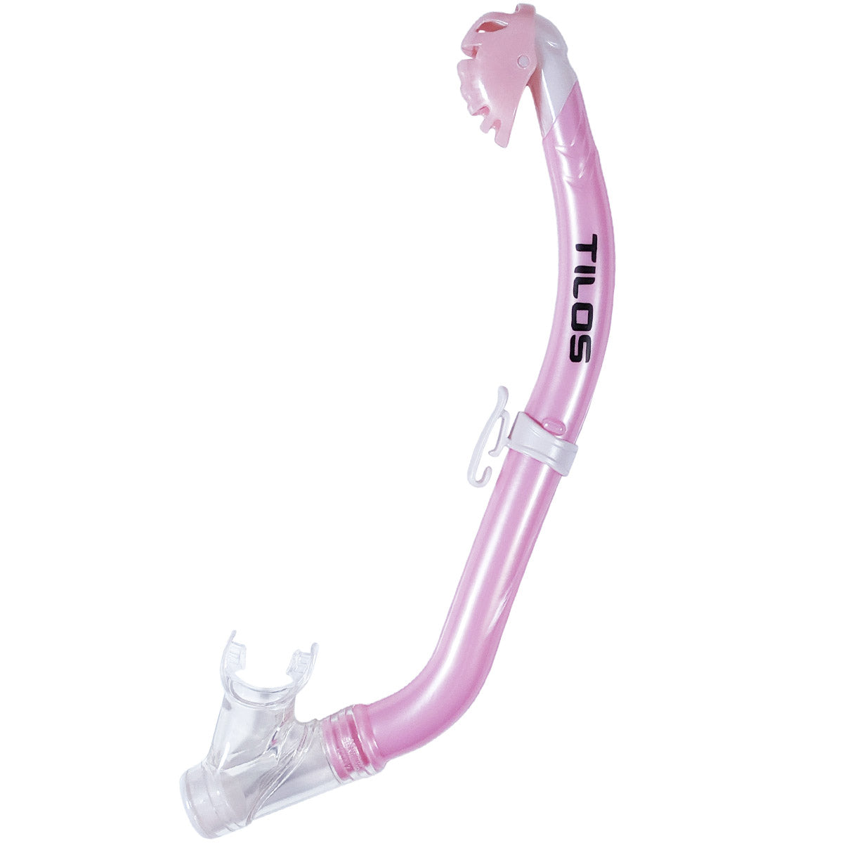 Tilos Oracle Dry Jr Snorkel in pink — kids snorkel with mouthpiece