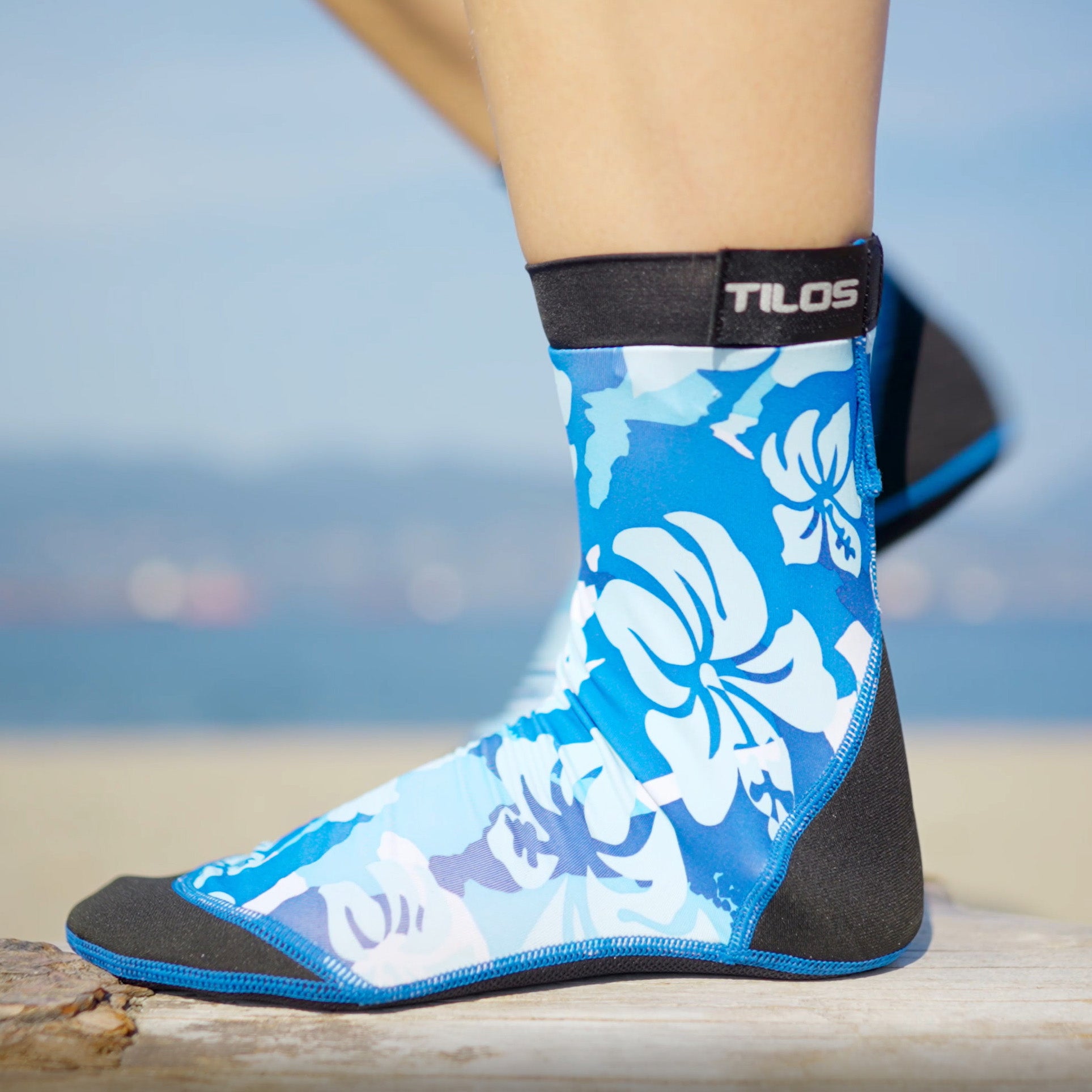 Tilos 2.5mm Sport Skin Sock — water sock showing neoprene upper and sole