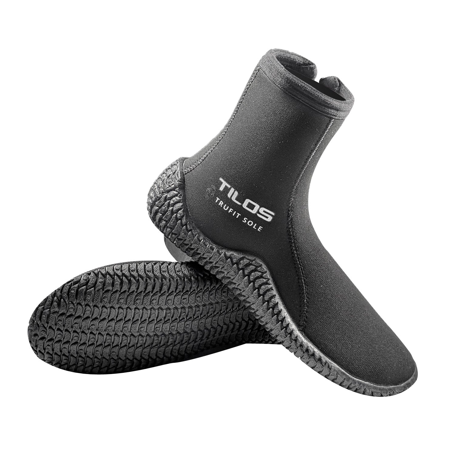 Tilos 5mm Titanium Zip Trufit Boot — side profile
