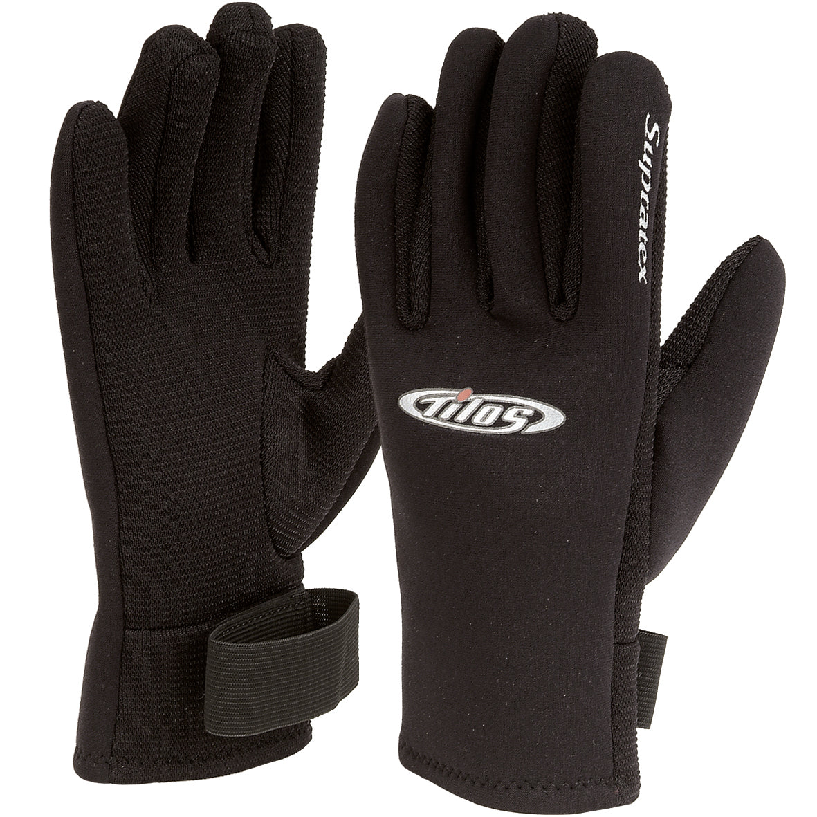Tilos 1.5mm Supratex Glove — neoprene dive glove, back of hand view