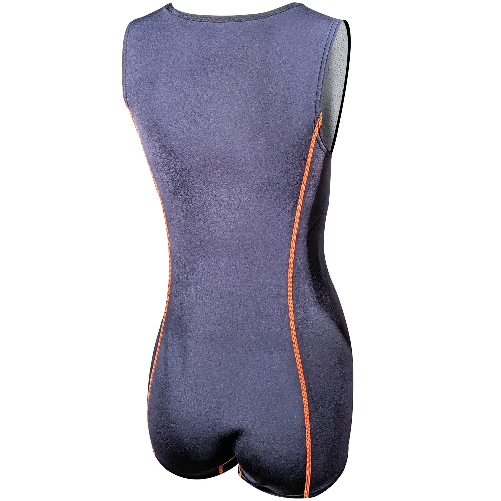 Tilos 1mm Anesi Thermoflare Swimsuit in black — back view showing zipper