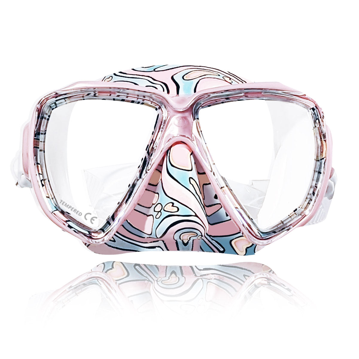 Tilos Cyclops II Kids Double Lens Mask — kids dive mask front view