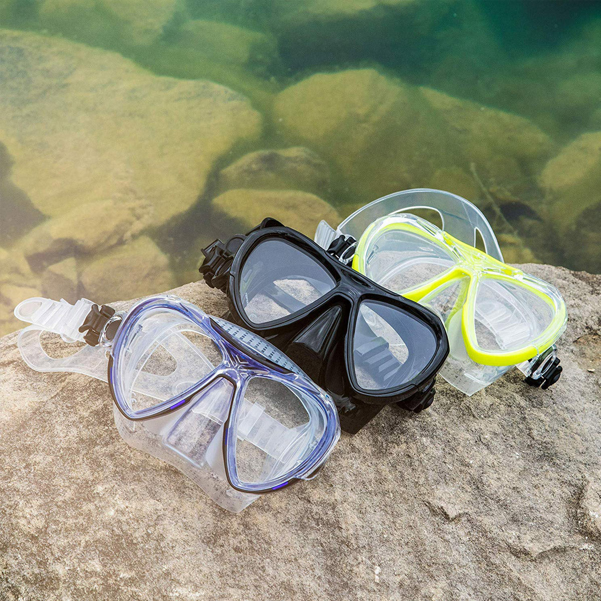 Tilos Revo Mask — side profile showing skirt and strap