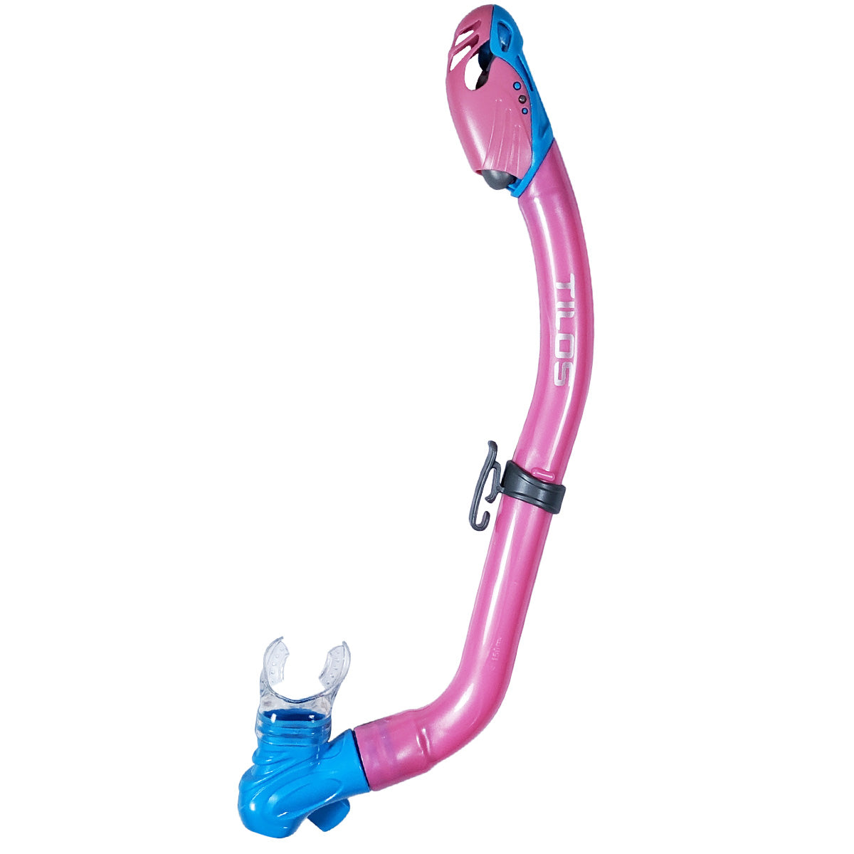 Tilos SOS Whistle Junior Dry Snorkel in pink — kids snorkel with mouthpiece