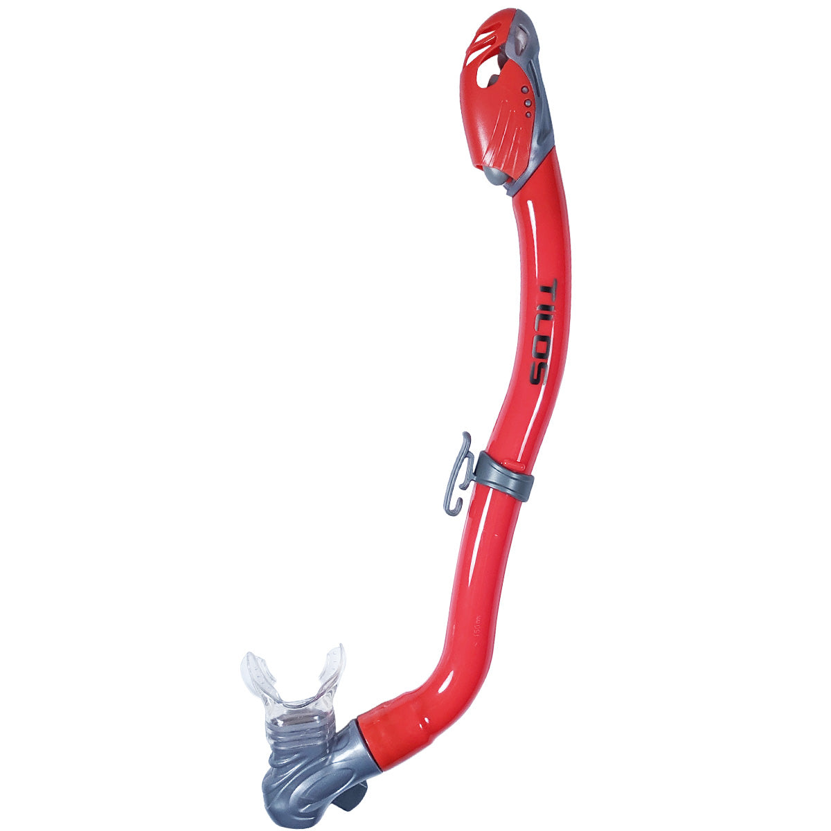 Tilos SOS Whistle Junior Dry Snorkel in silver — kids snorkel with mouthpiece