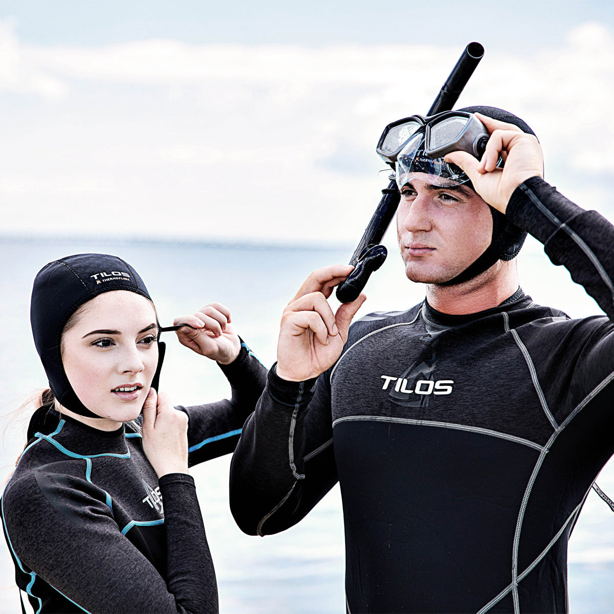 Tilos 1mm Thermoflare Chin Strap Beanie — neoprene beanie